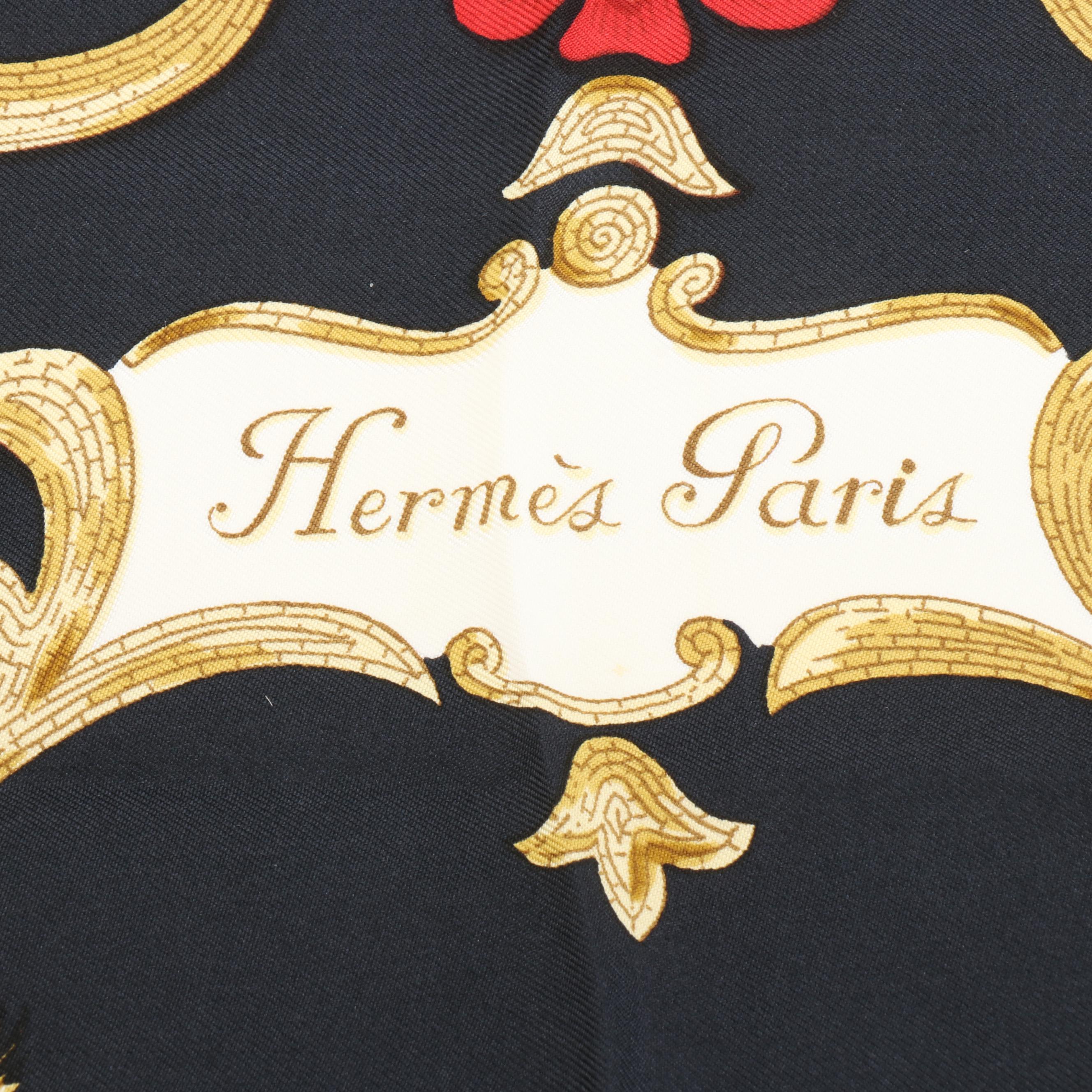 Hermès "Cheval Turc." Scarf 90 in Silk Twill