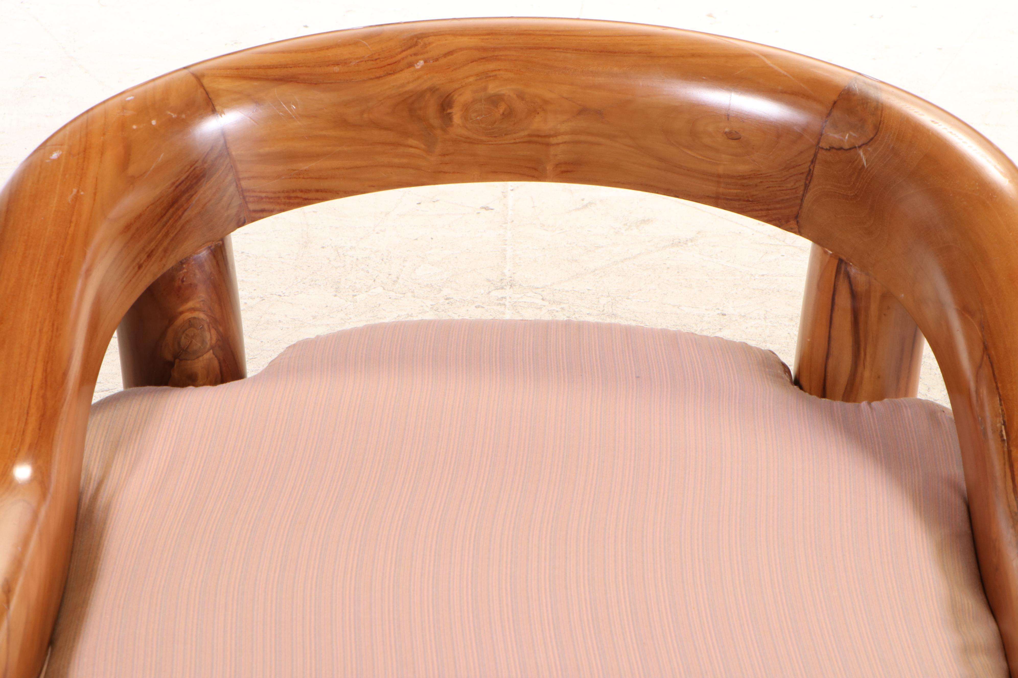 Modern Chinese Style Lounge Chair and Ottoman