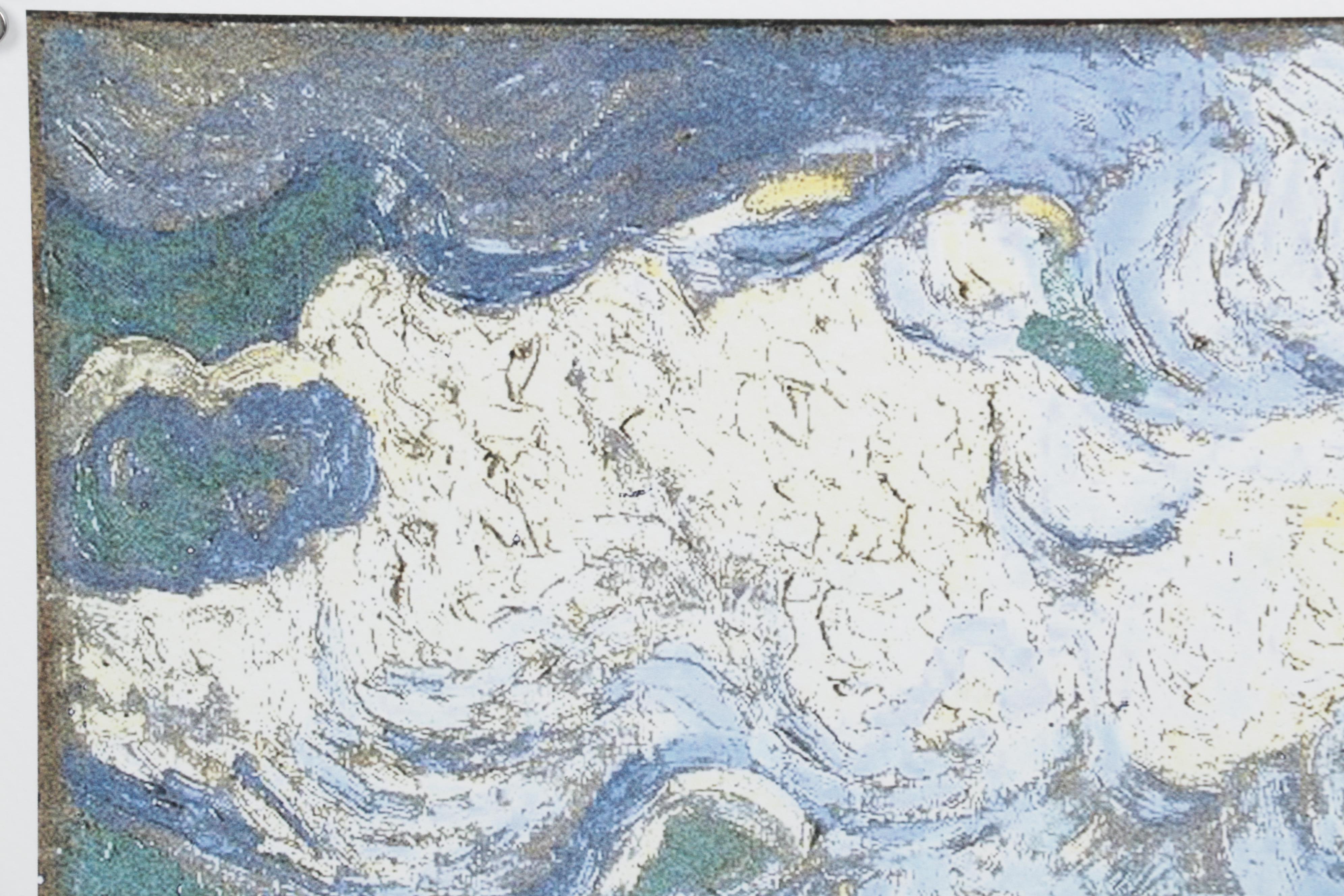 Death NYC Pop Art Graphic Print Homage to Van Gogh and Peanuts, 2022