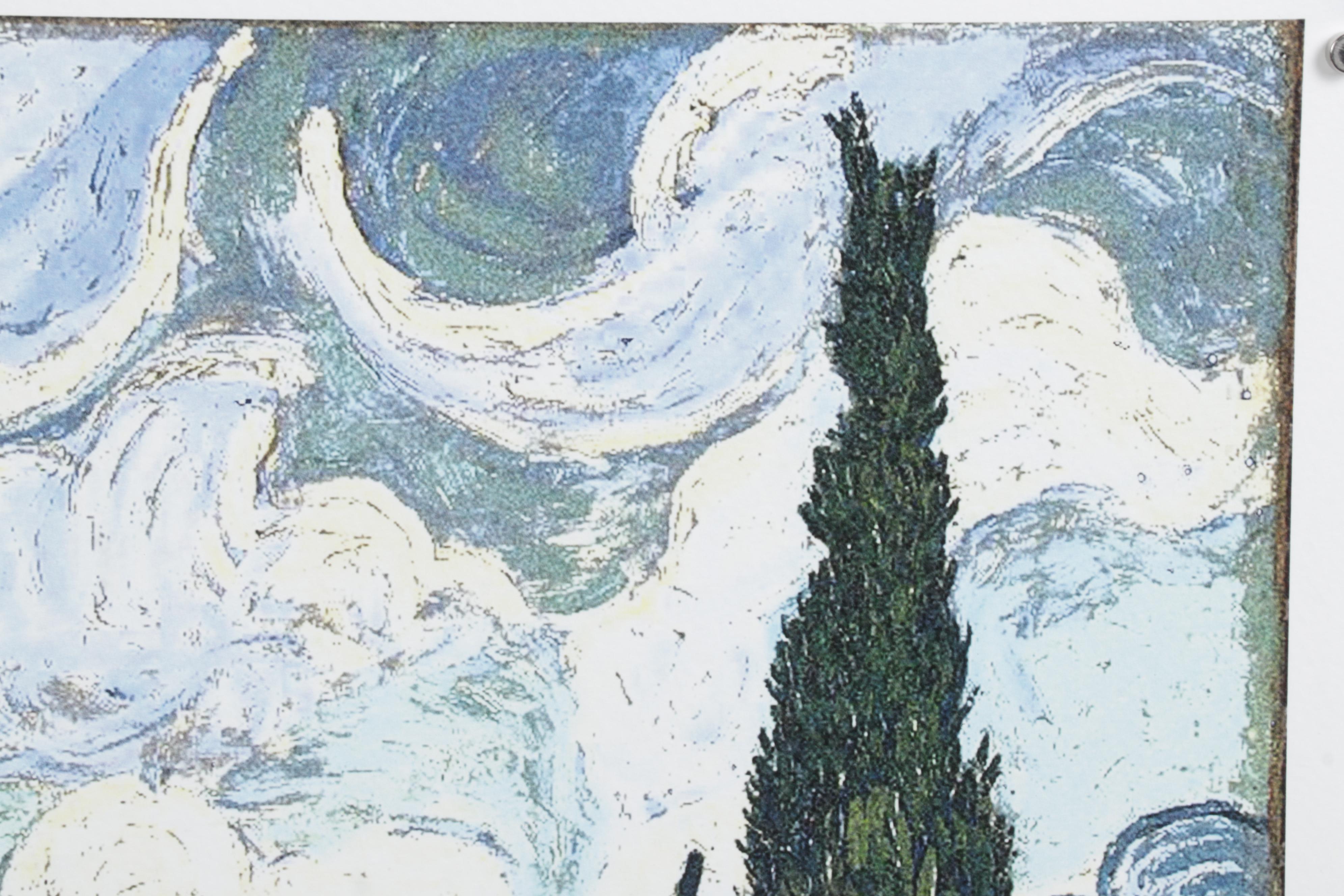 Death NYC Pop Art Graphic Print Homage to Van Gogh and Peanuts, 2022