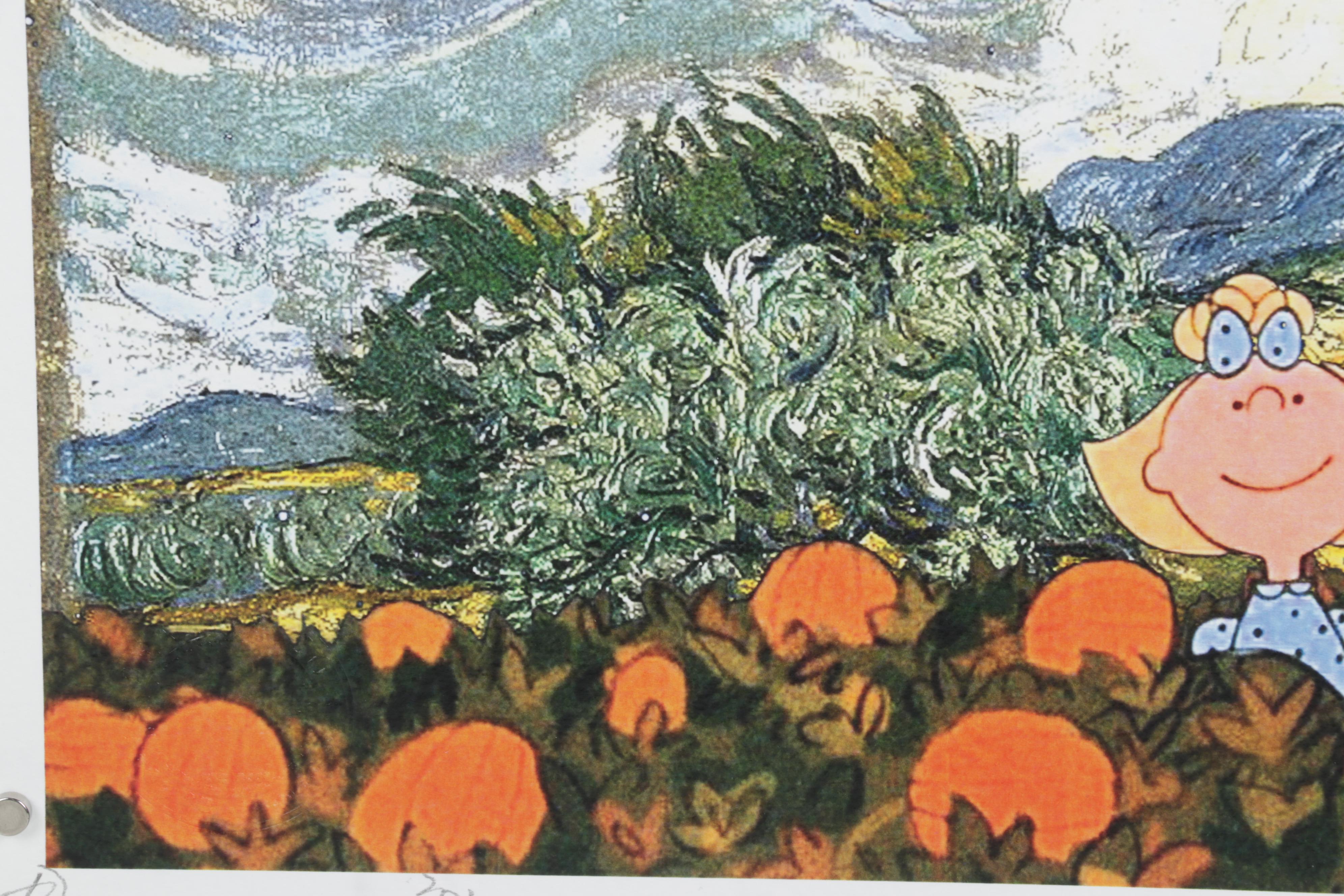 Death NYC Pop Art Graphic Print Homage to Van Gogh and Peanuts, 2022