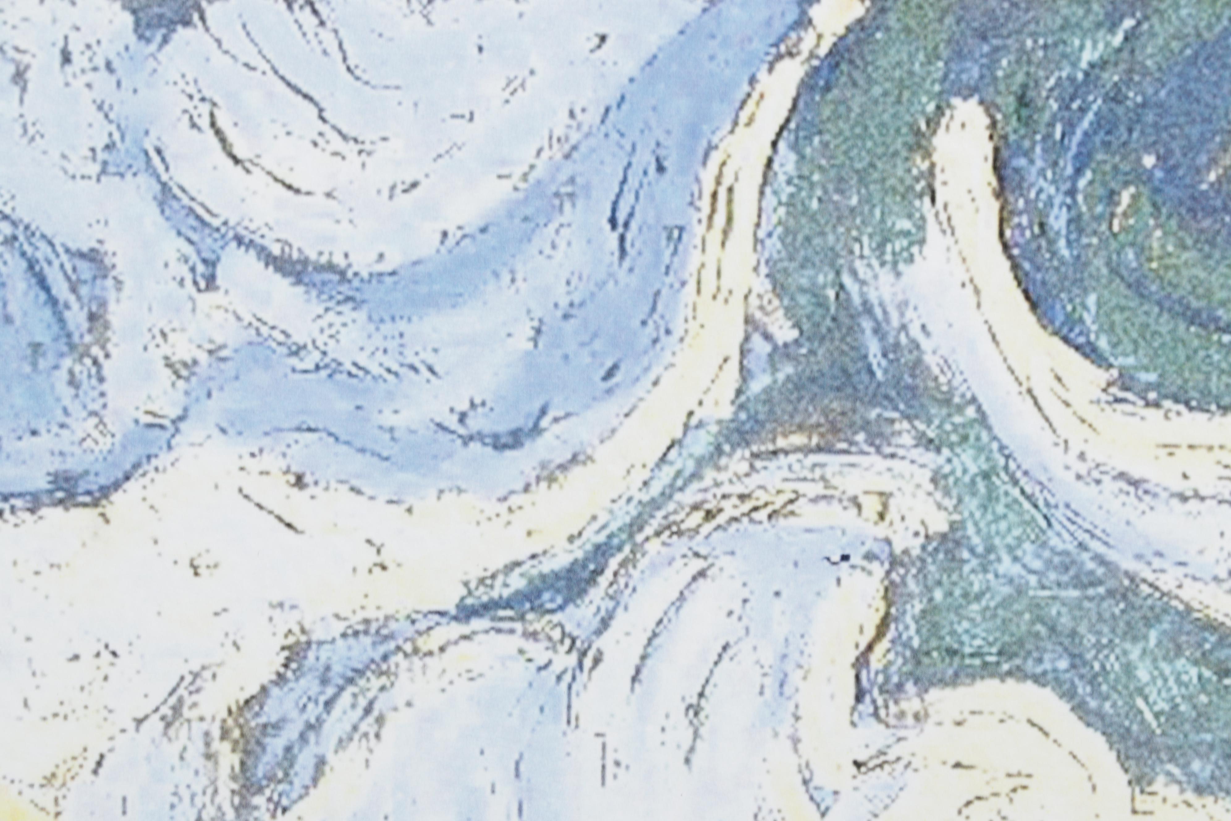 Death NYC Pop Art Graphic Print Homage to Van Gogh and Peanuts, 2022