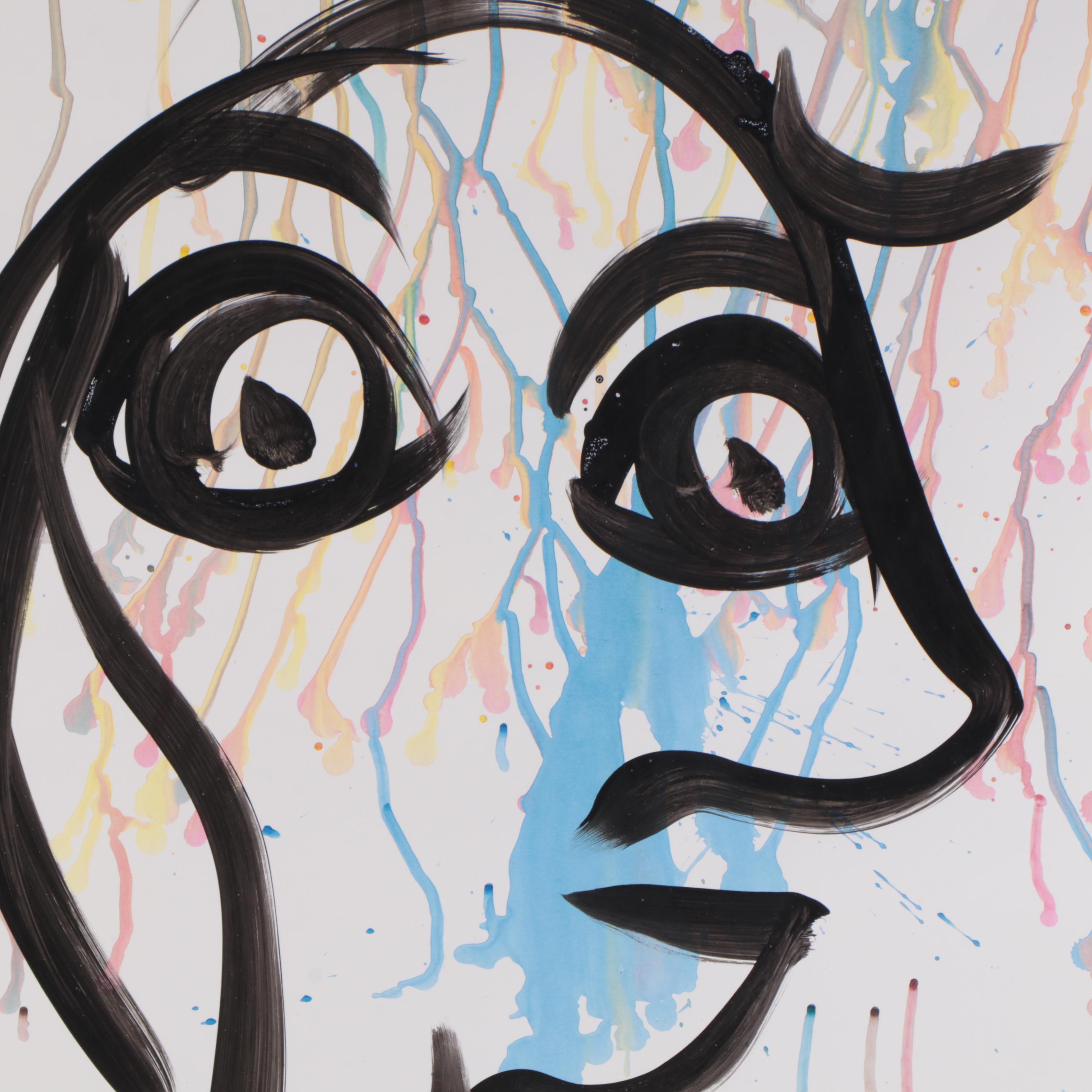 Peter Keil Abstract Acrylic Portrait