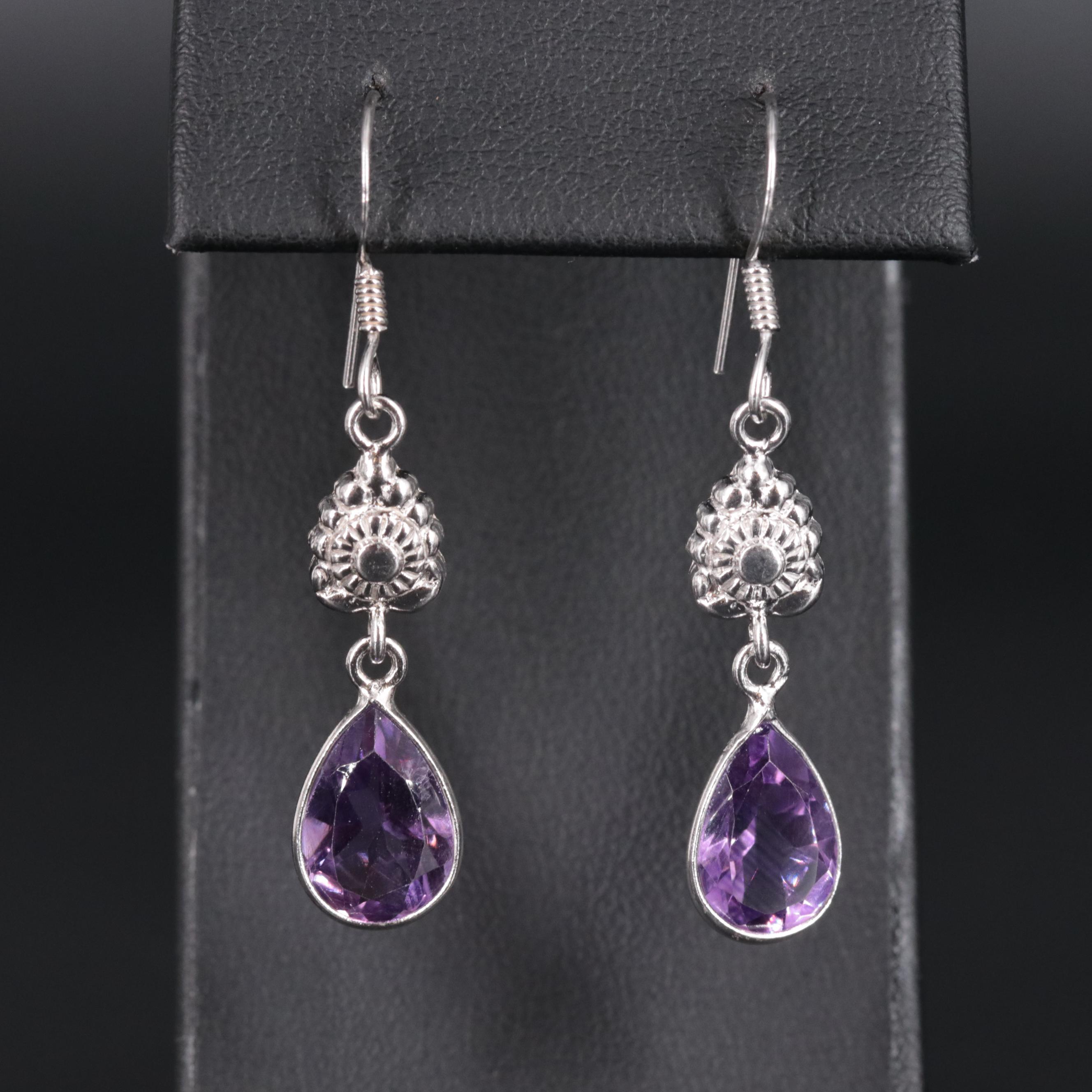 Sterling Silver Gemstone Earrings