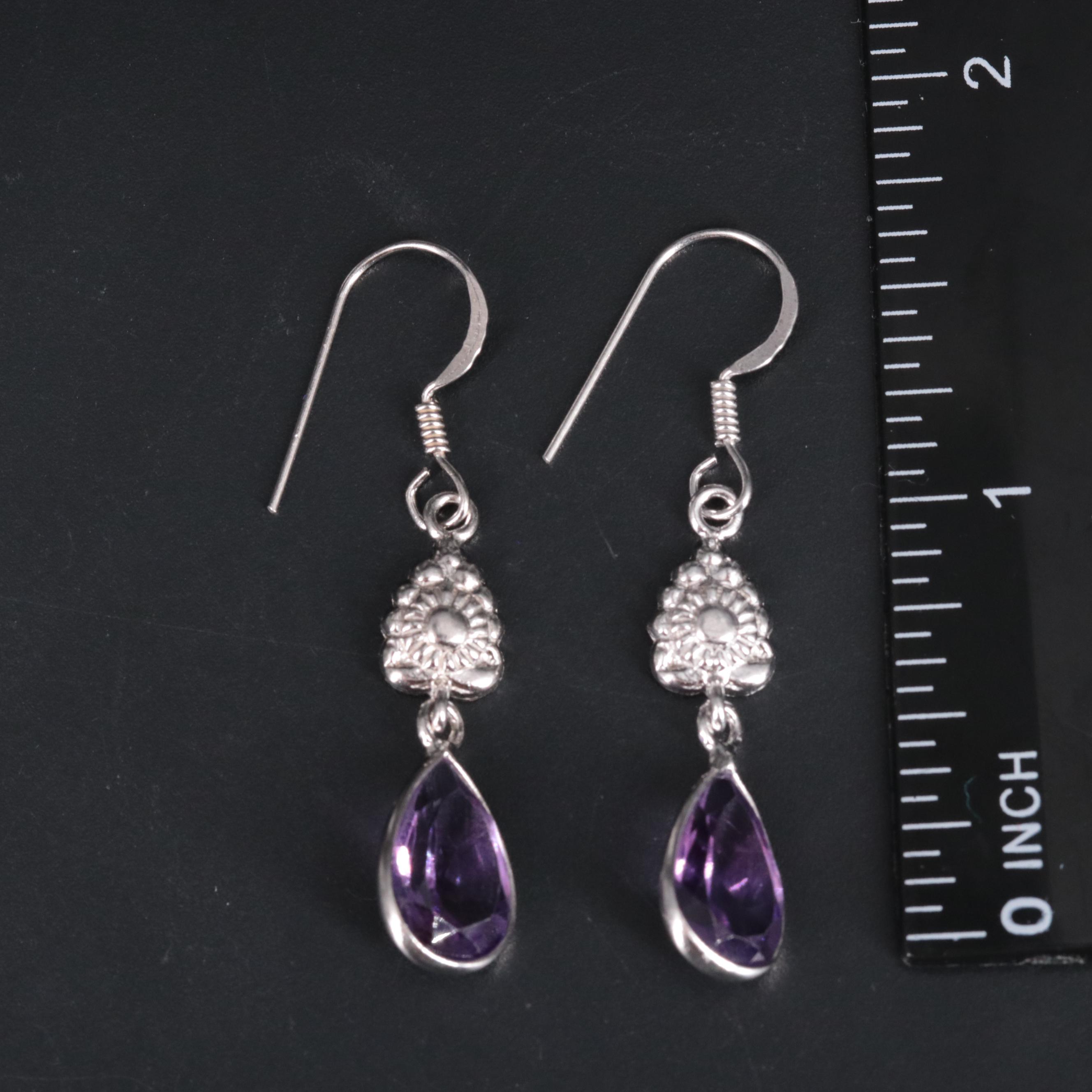Sterling Silver Gemstone Earrings