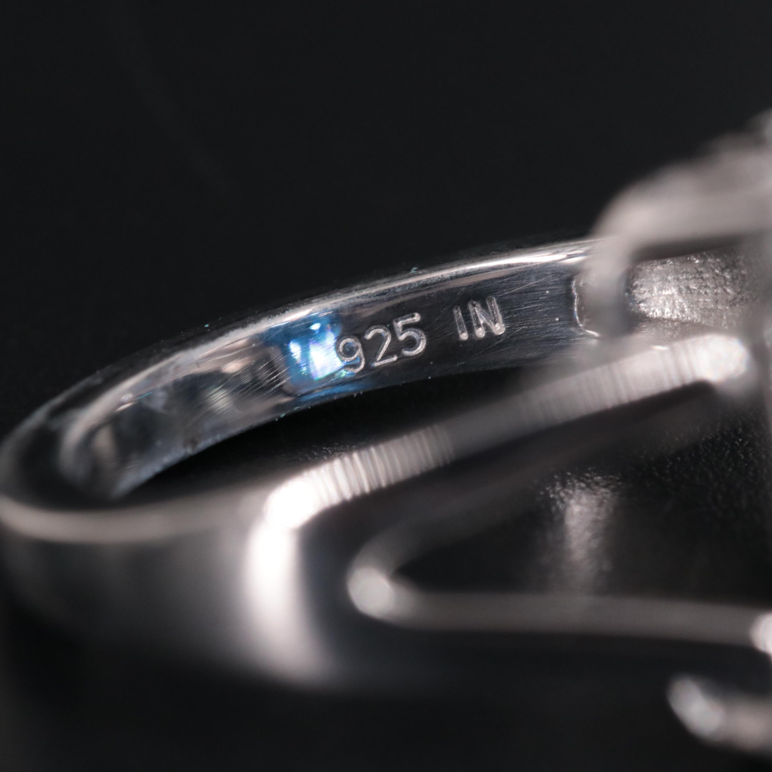 Sterling Silver Sapphire Ring