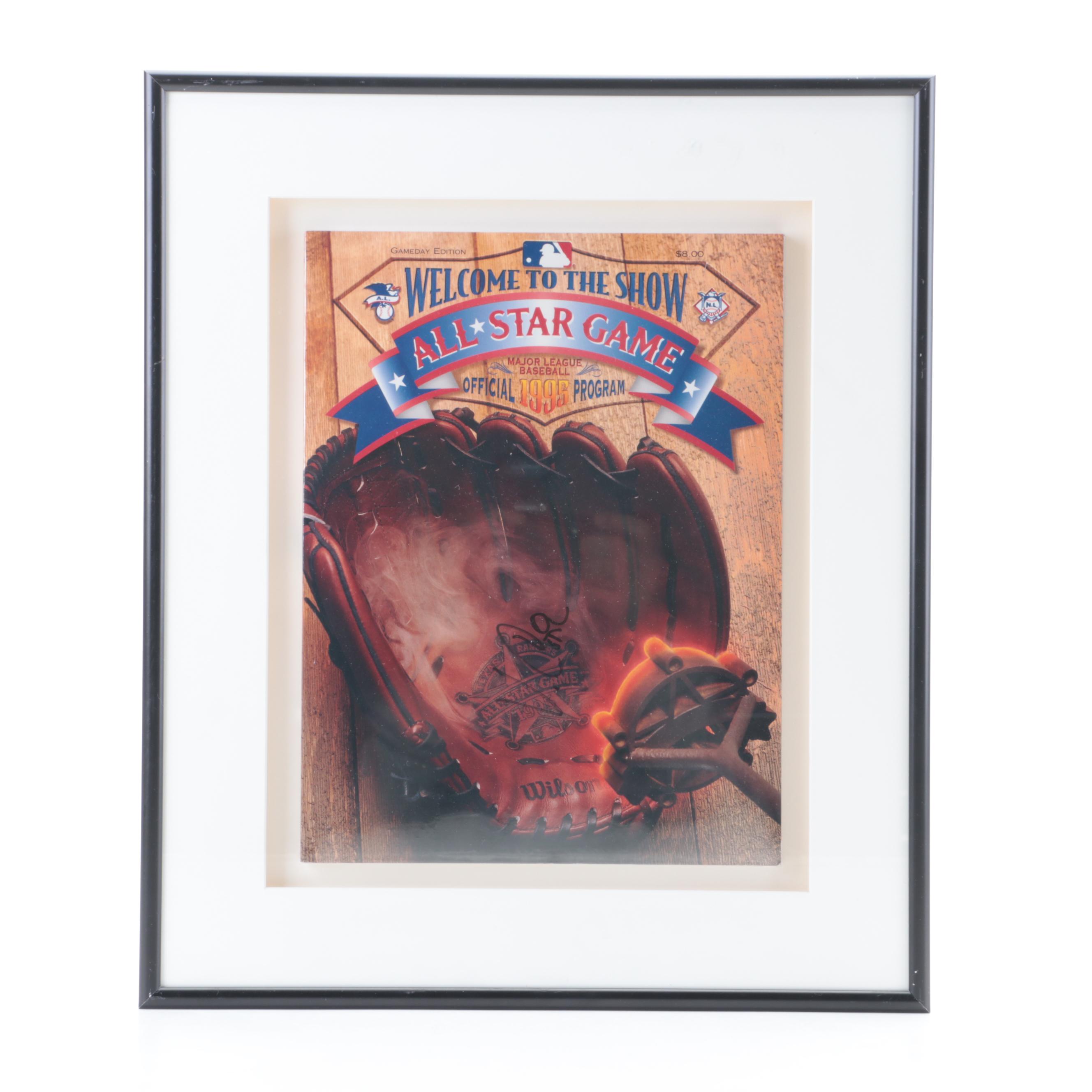 1995 MLB All-Star Game Framed Signed Program, Rockies Opening Day Tickets, More
