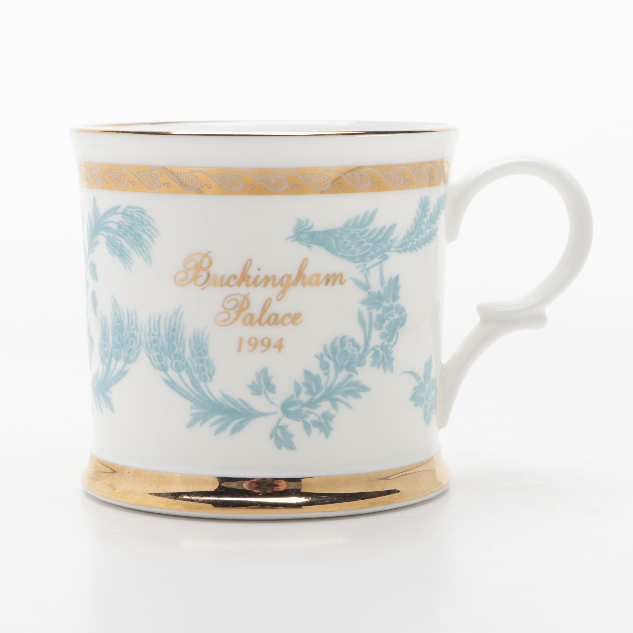 Royal Collection Buckingham Palace 1994 Porcelain Annual Mug and Trinket Box