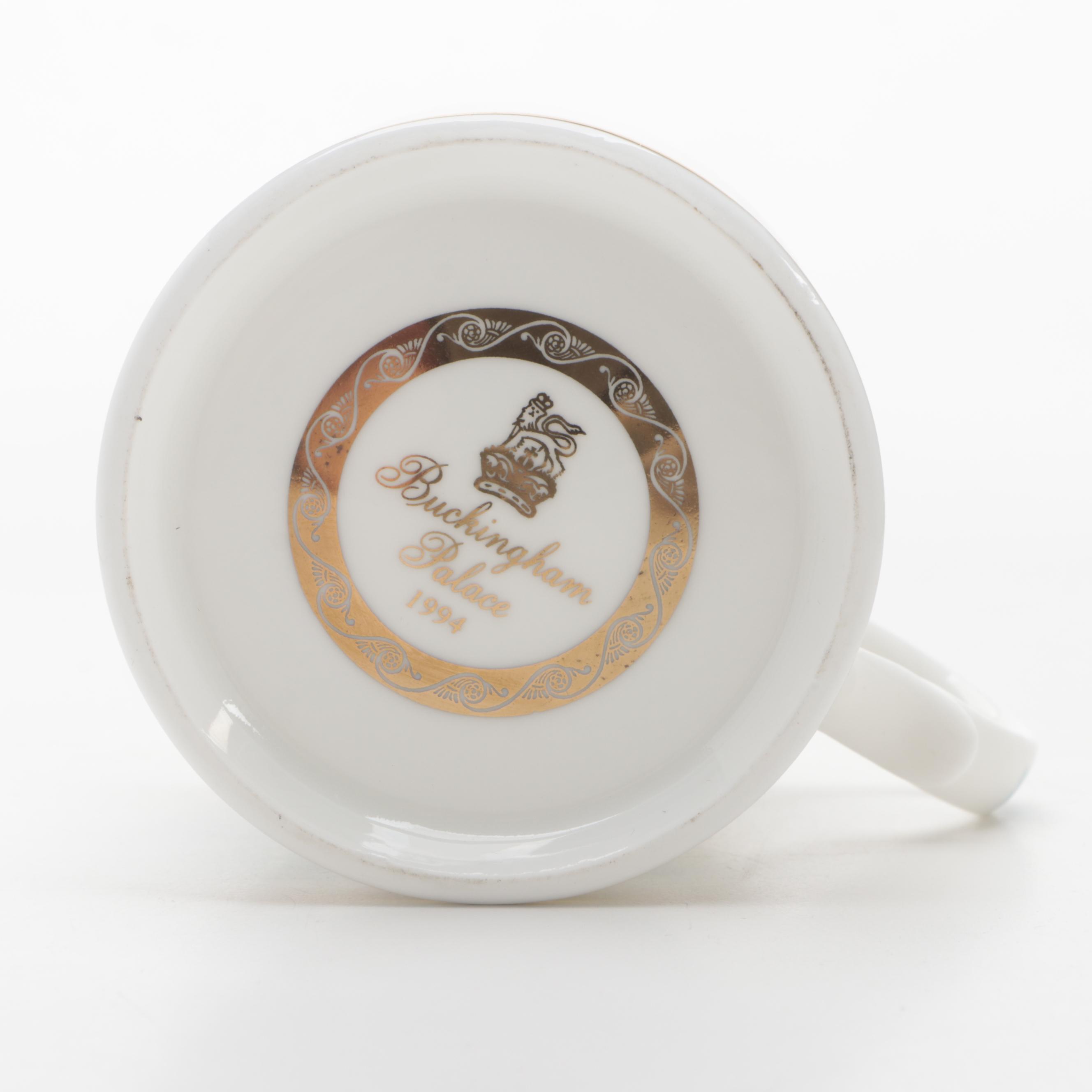Royal Collection Buckingham Palace 1994 Porcelain Annual Mug and Trinket Box
