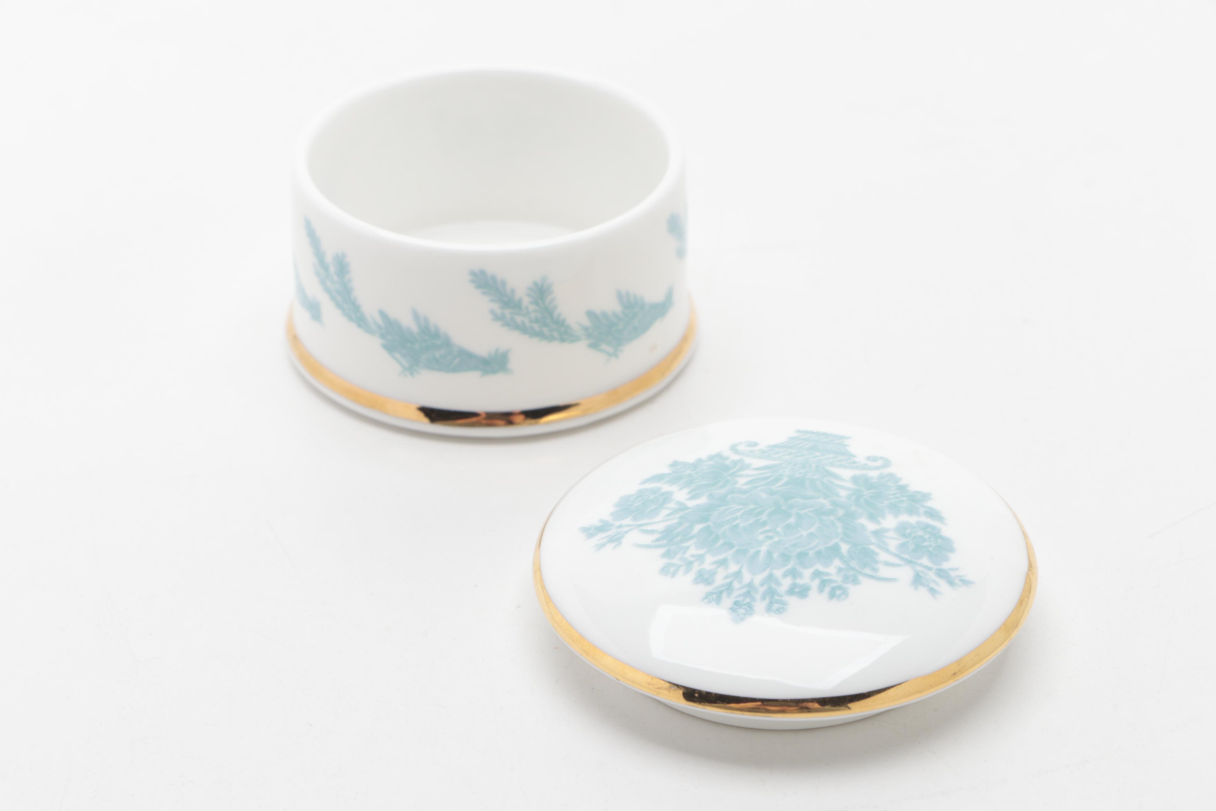 Royal Collection Buckingham Palace 1994 Porcelain Annual Mug and Trinket Box