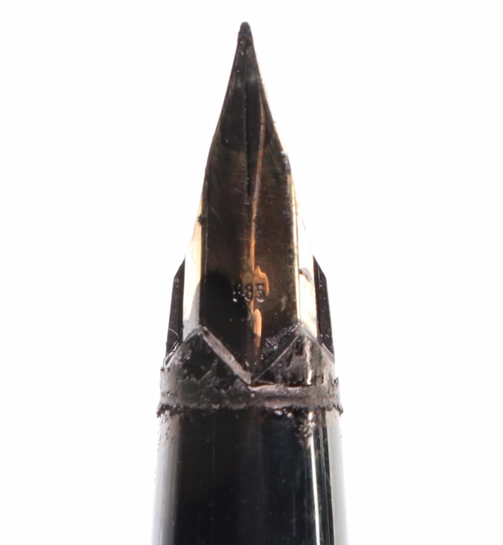 Montblanc Black Resin Fountain Pen and Ballpoint Pen