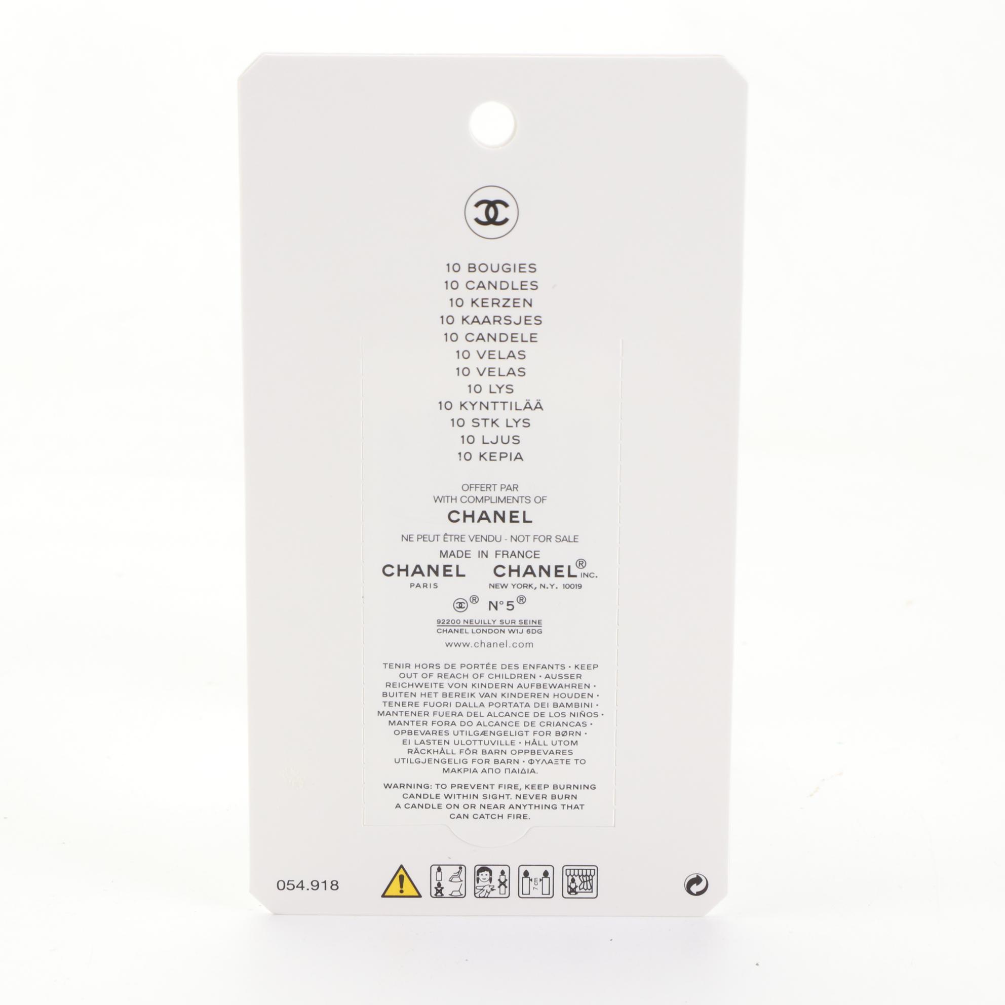 Chanel Scented and Birthday Candles