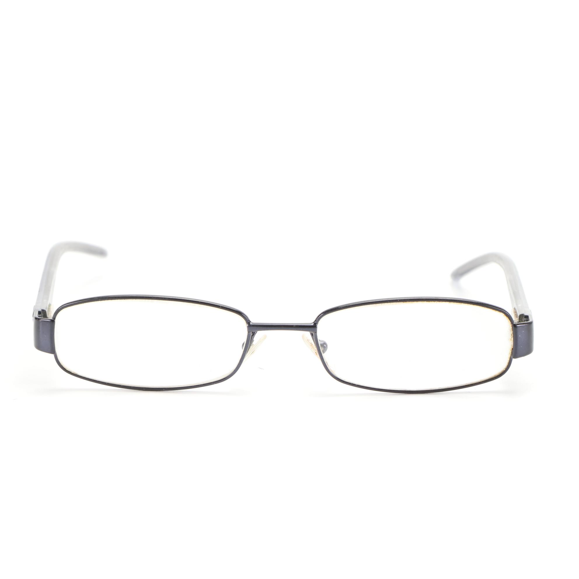 Gucci Browline/Semi-Rimless Eyeglasses