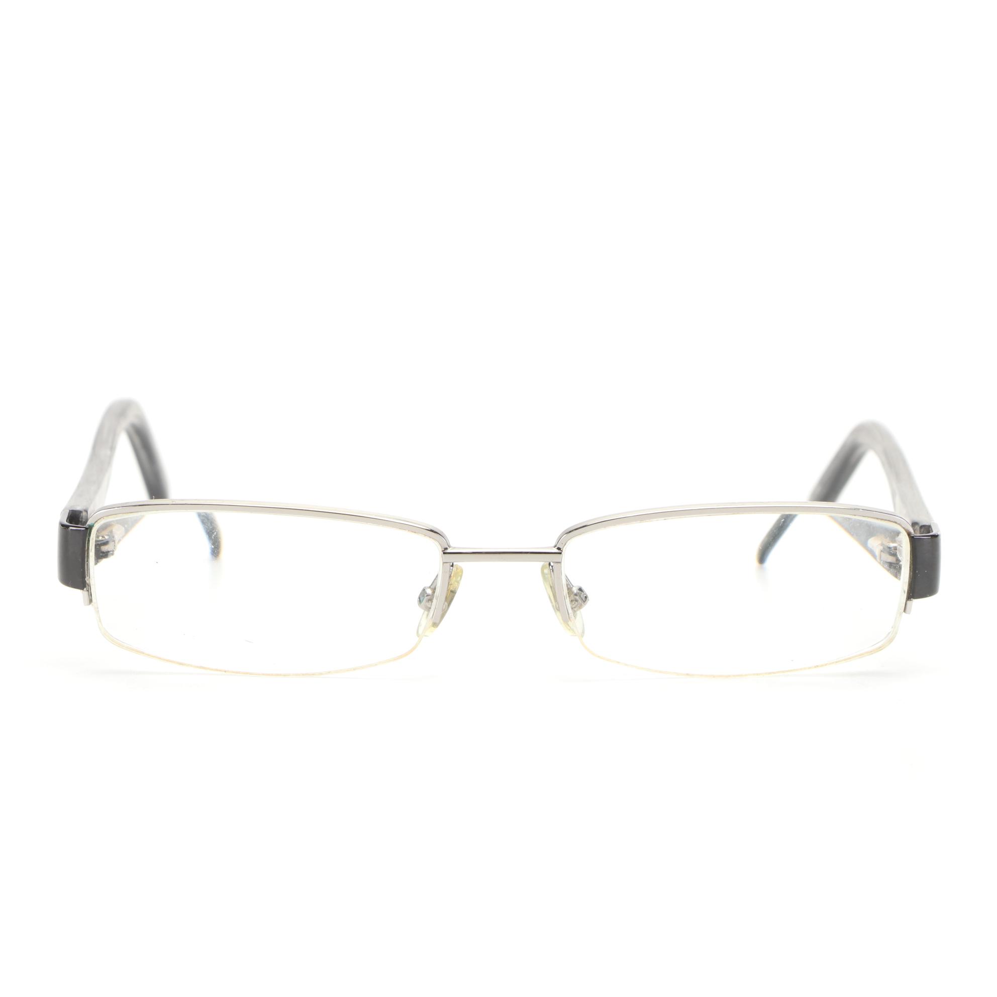 Gucci Browline/Semi-Rimless Eyeglasses