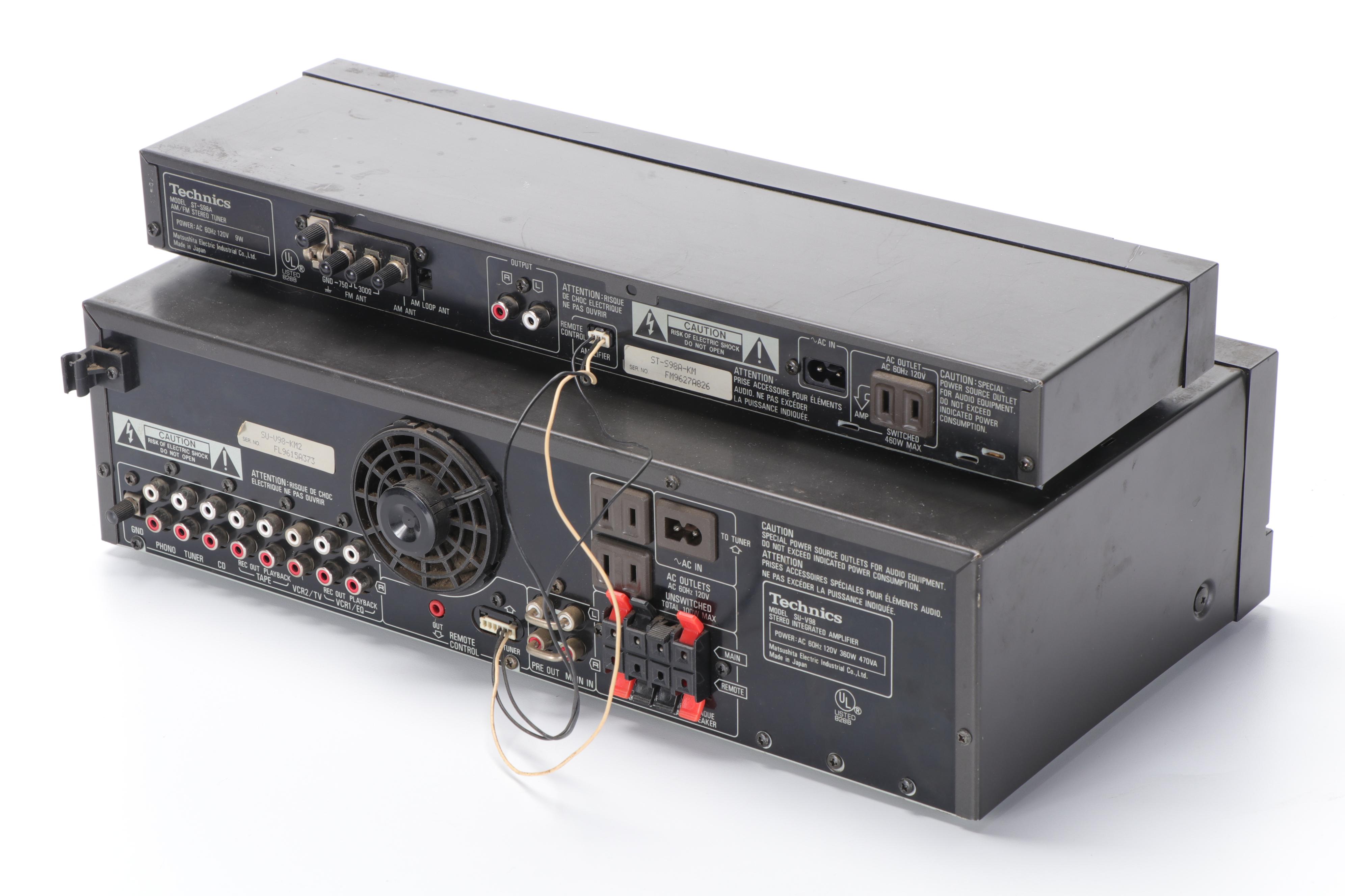 Technics Equalizer, Tuner and Amplifier, Onkyo Compact Disc Changer