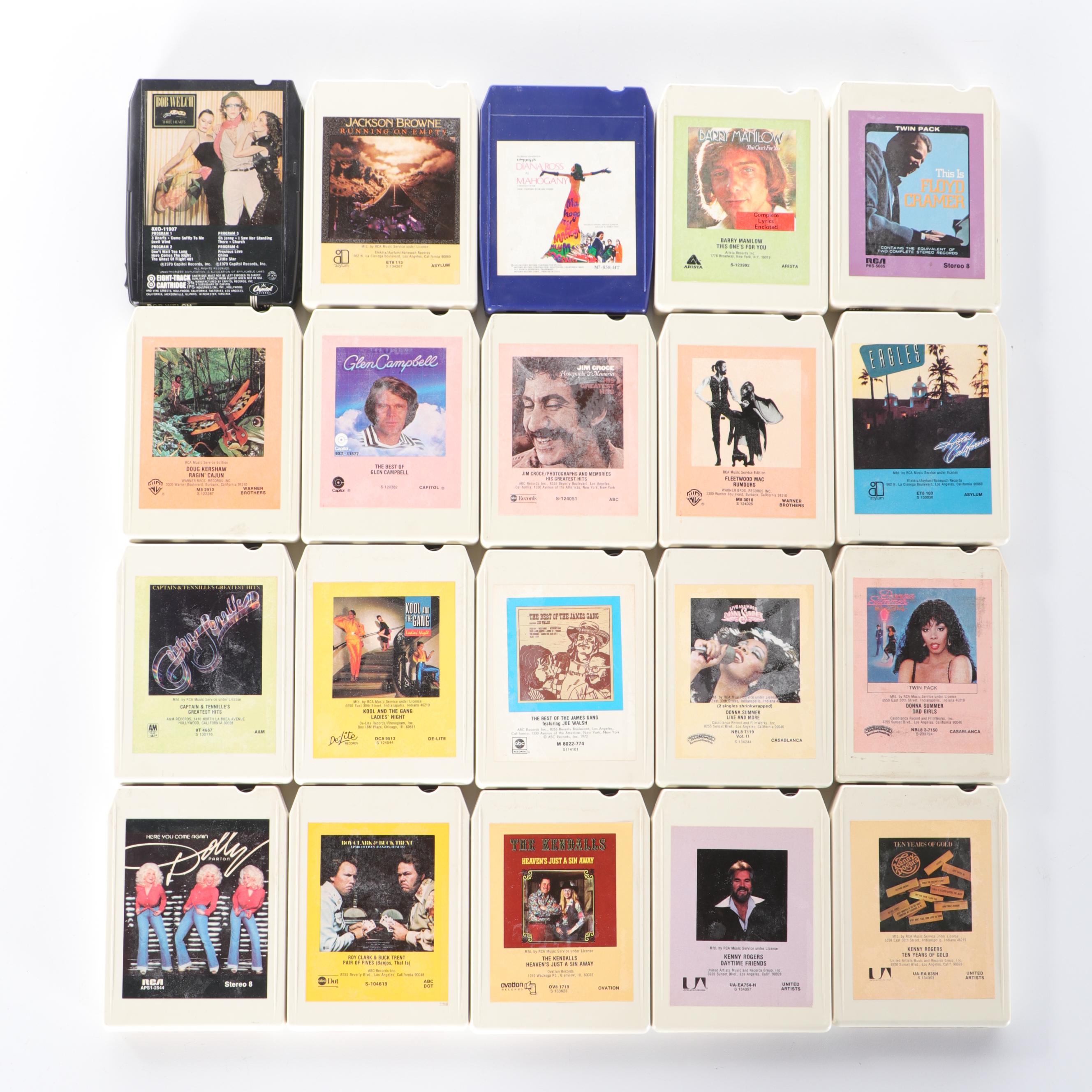 Westbury Stereo Receiver and Eight Track Player, DeJay Turntable and Tapes