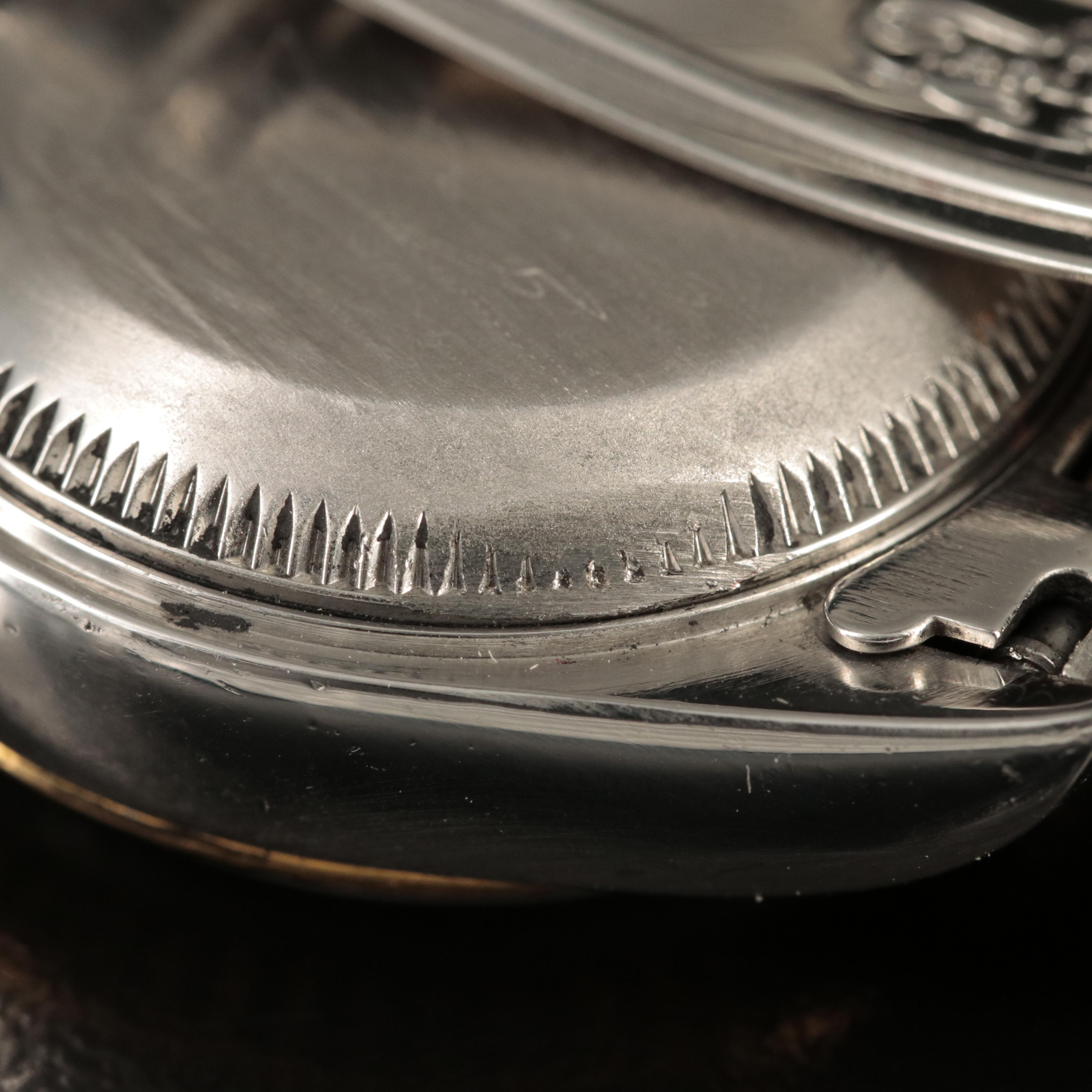 1998 - 2000 Rolex Datejust Ivory Pyramid Roman Dial Watch