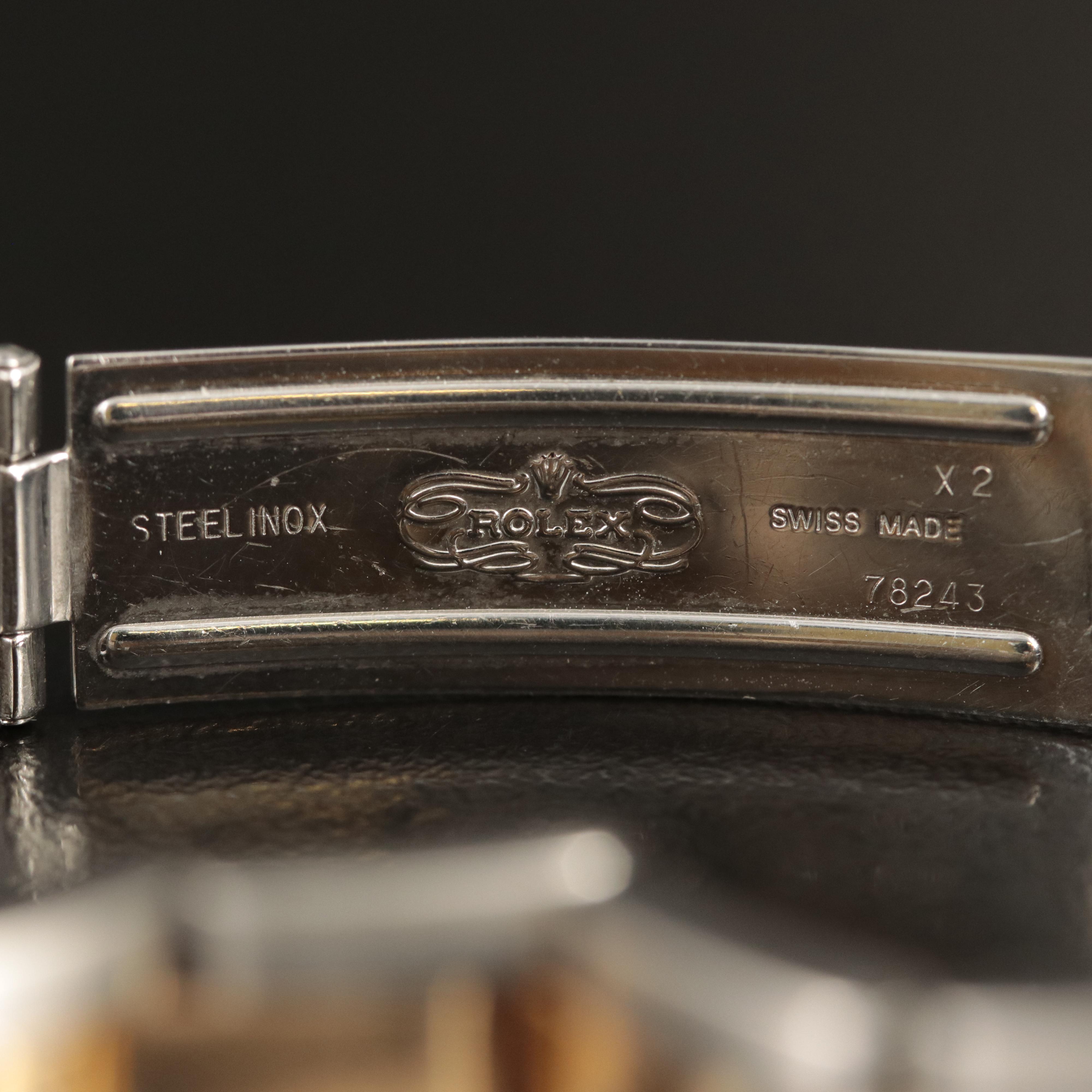 1998 - 2000 Rolex Datejust Ivory Pyramid Roman Dial Watch