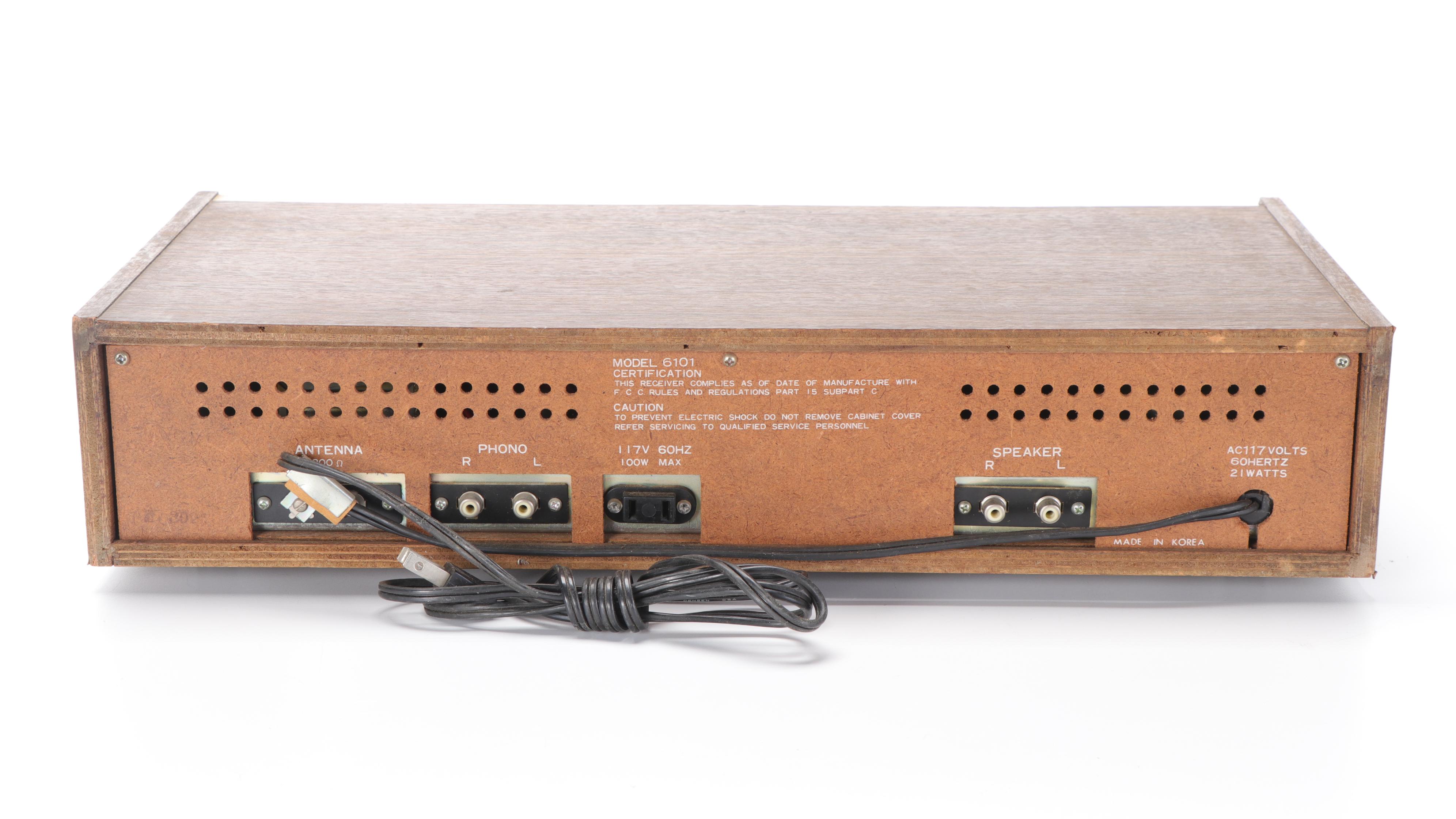 Westbury Stereo Receiver and Eight Track Player, DeJay Turntable and Tapes