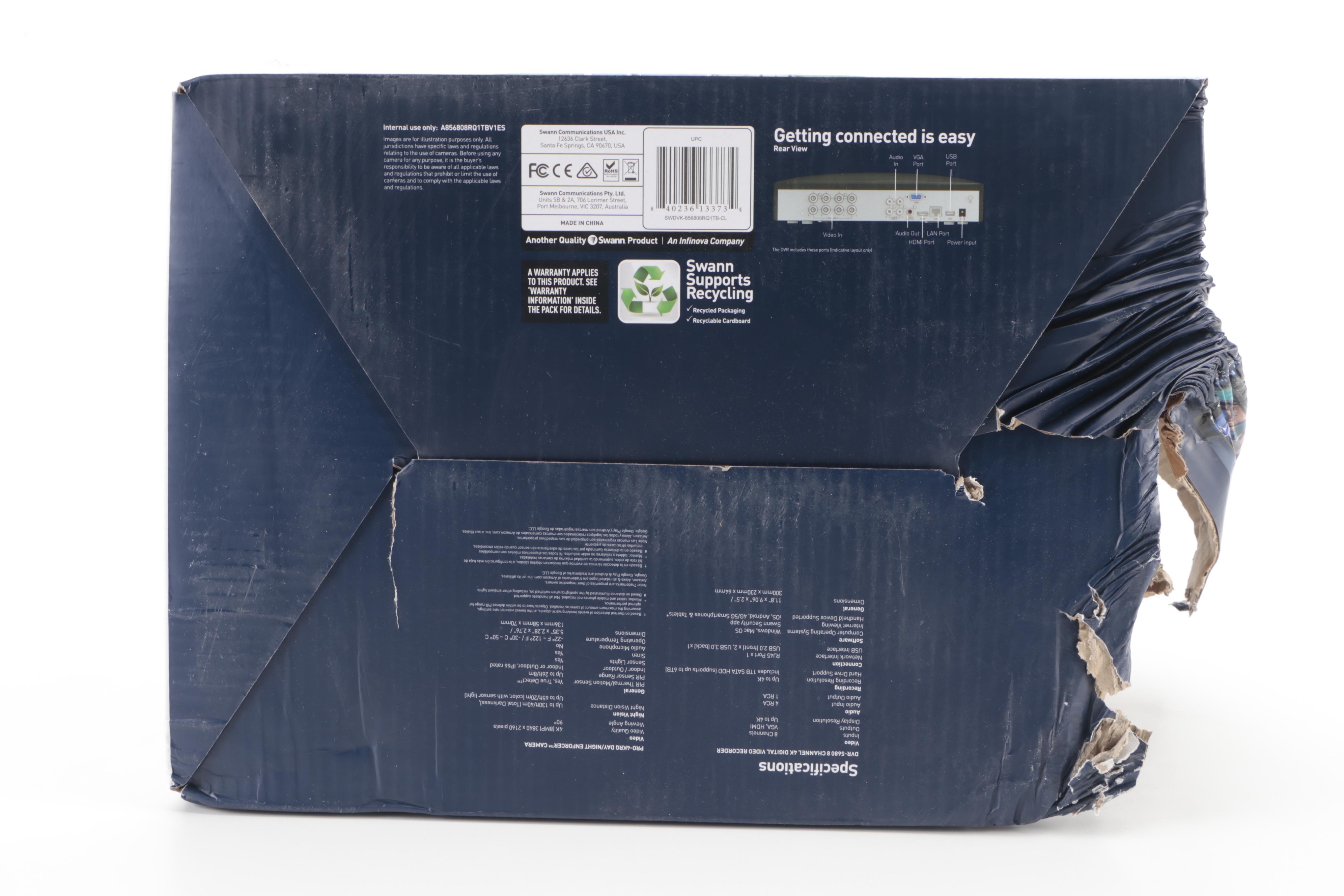 Swann 8 Channel 4K Ultra HD Enforcer Security System