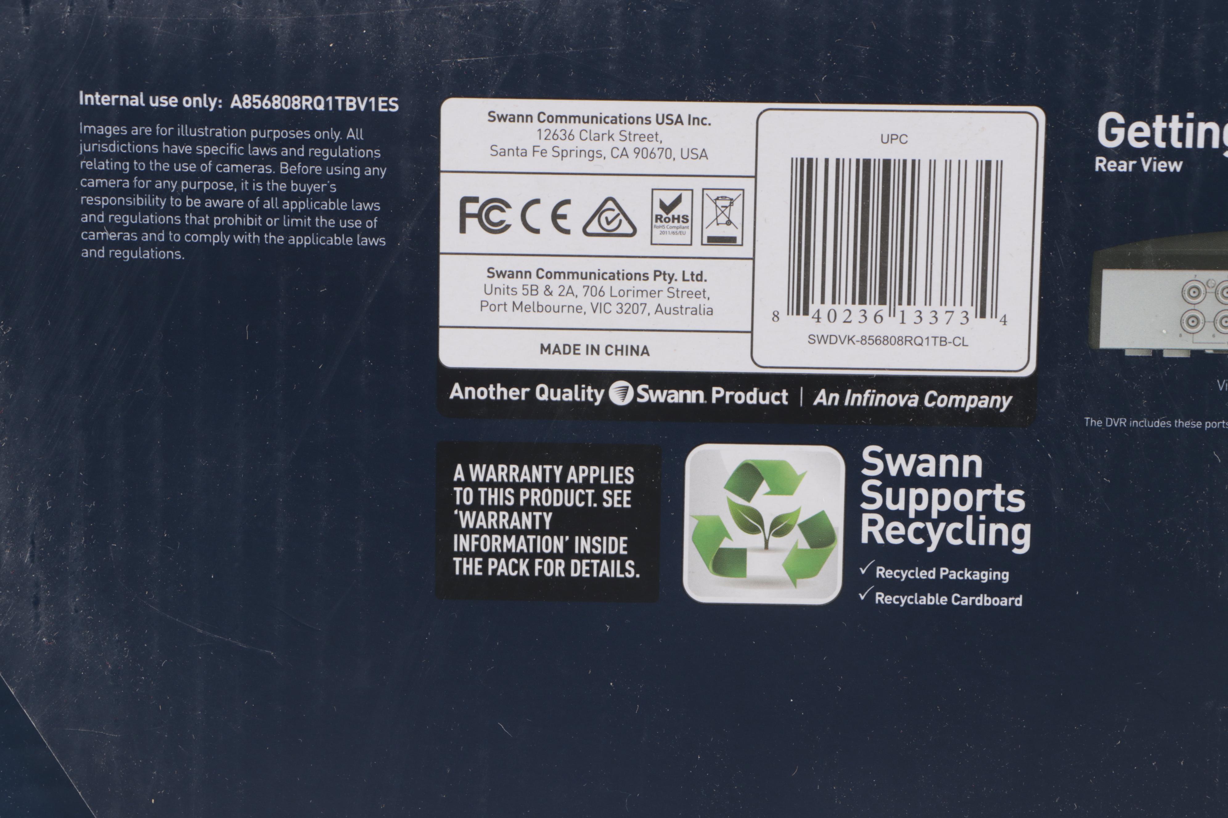 Swann 8 Channel 4K Ultra HD Enforcer Security System