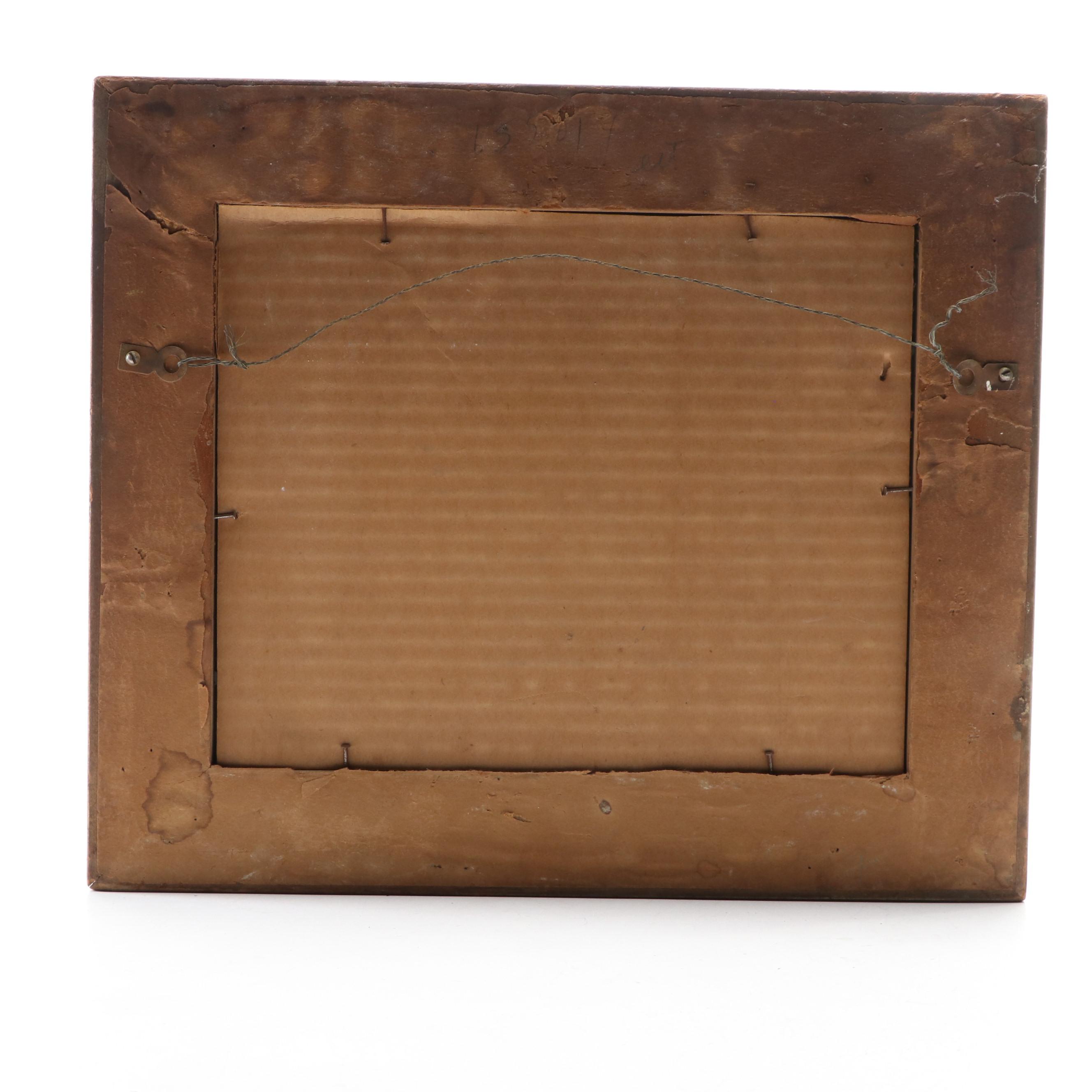 Landscape Oil Painting of Lake, Early 20th Century