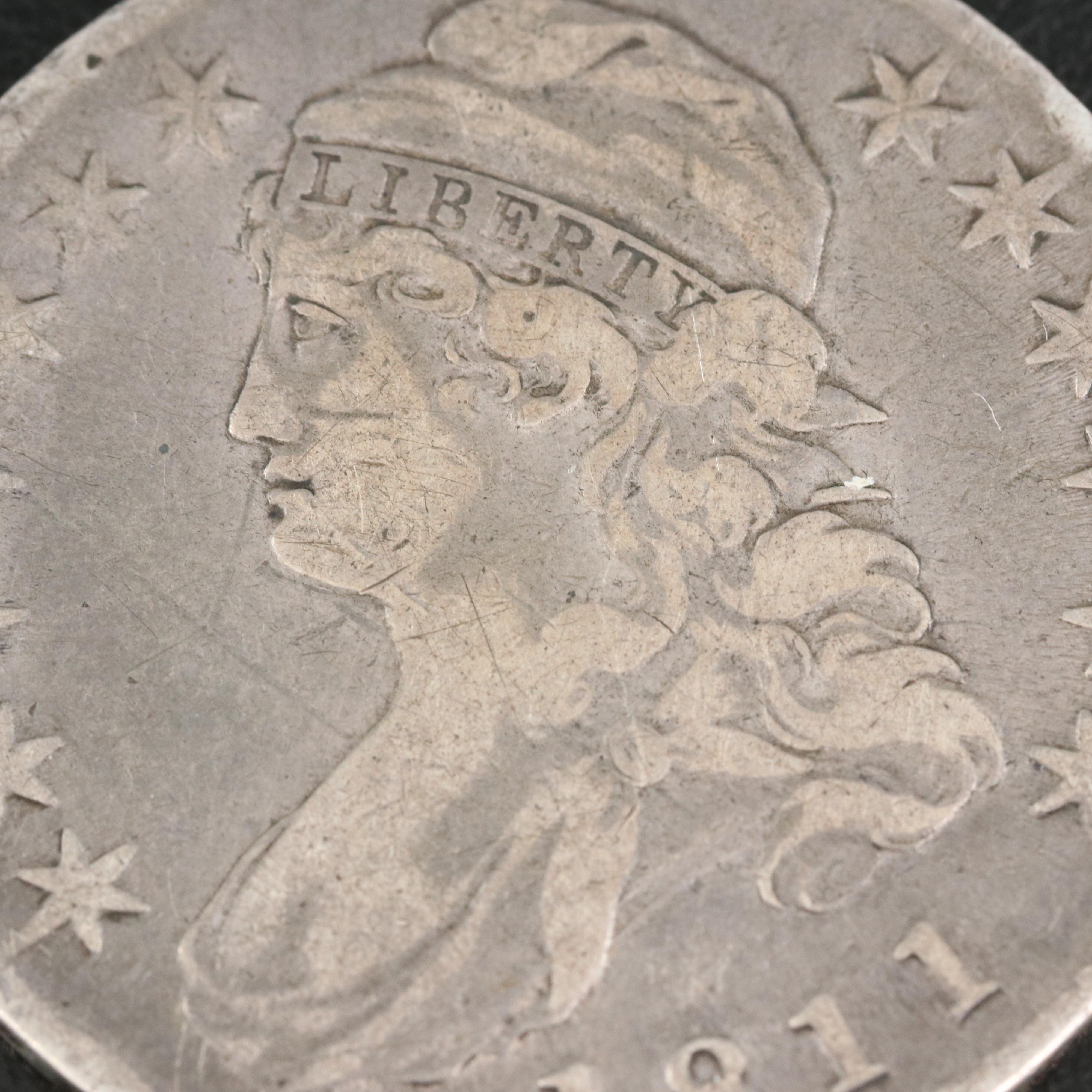 1811 Capped Bust Silver Half Dollar