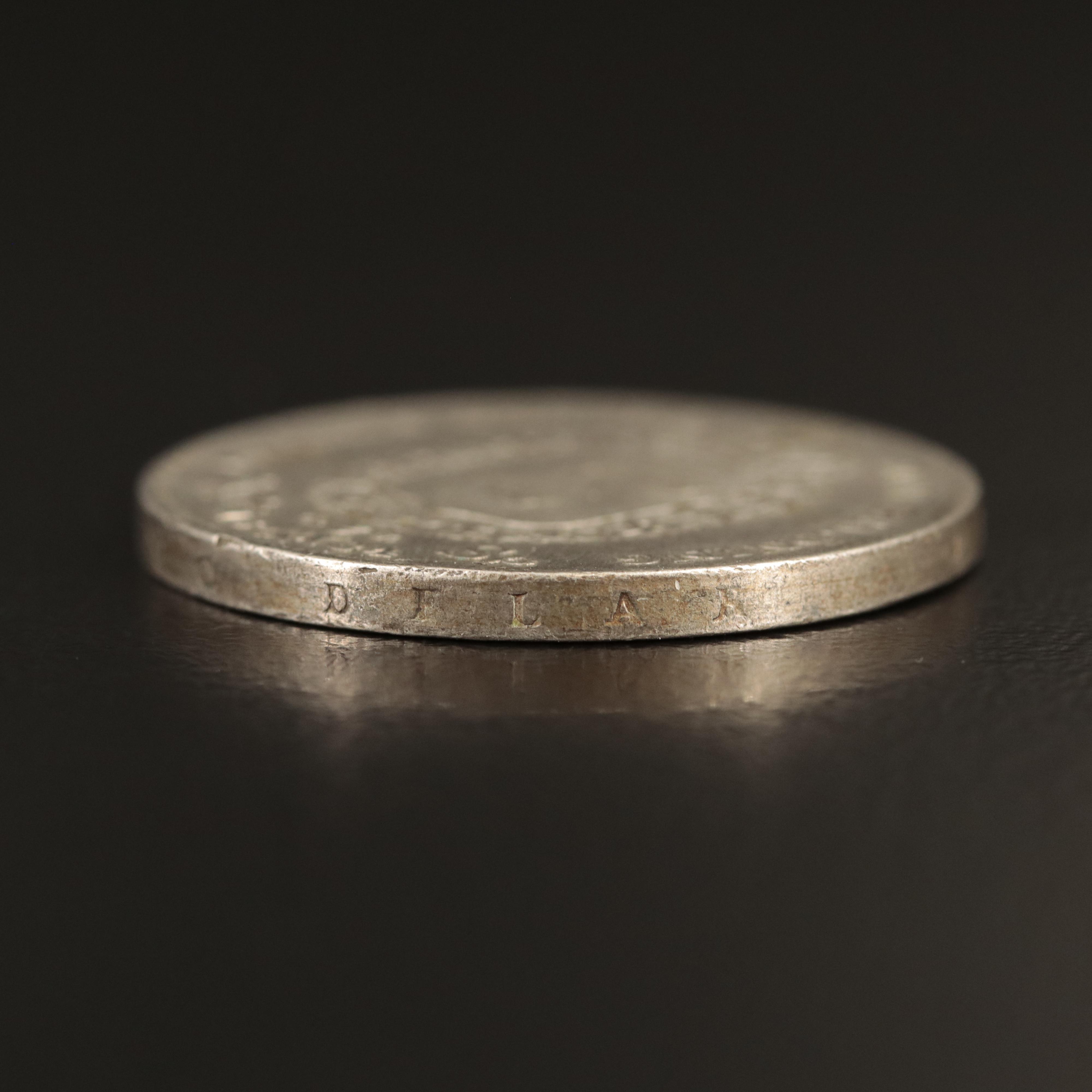 1834 Swedish 1/4 Riksdaler Silver Coin