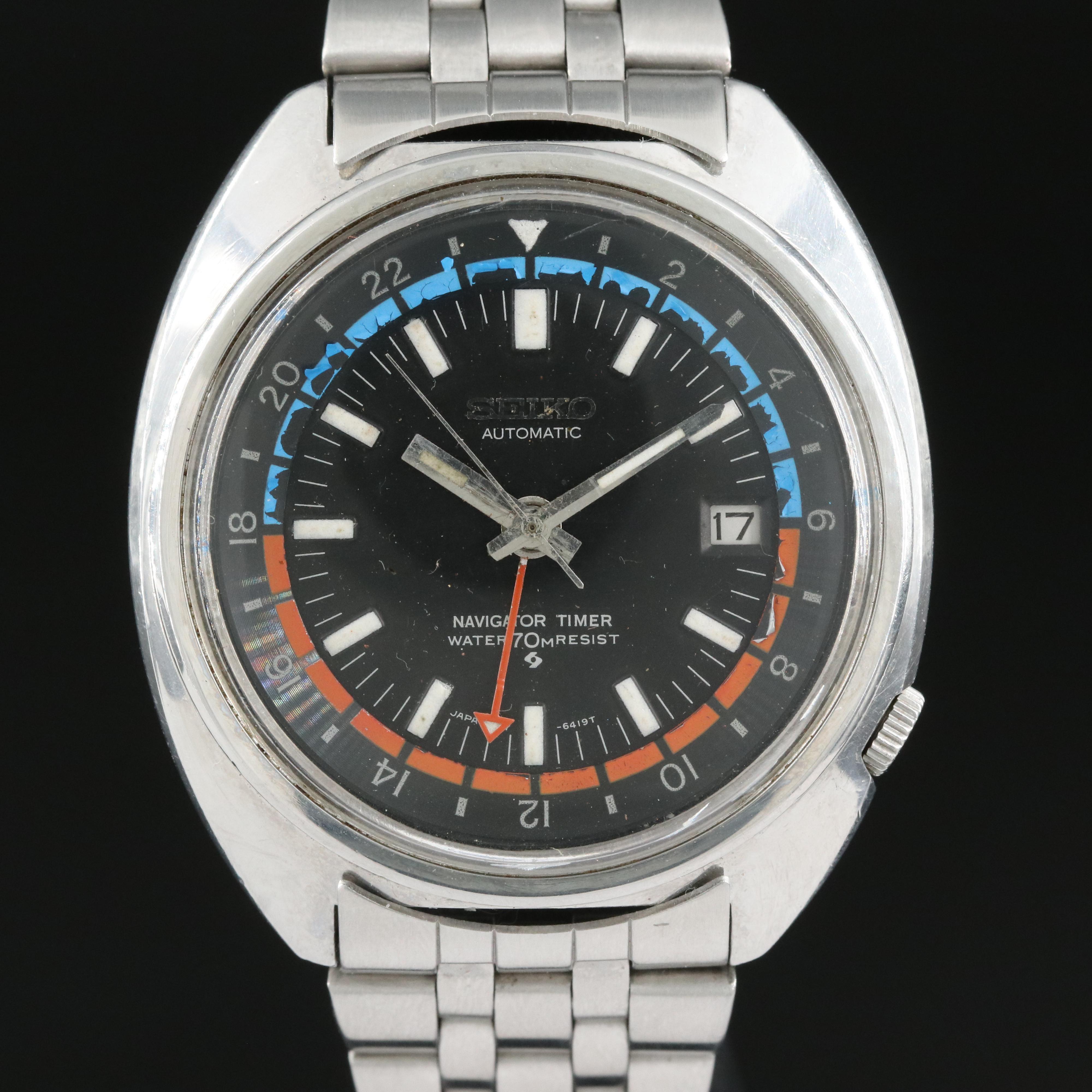 Vintage Seiko Navigator Timer Watch