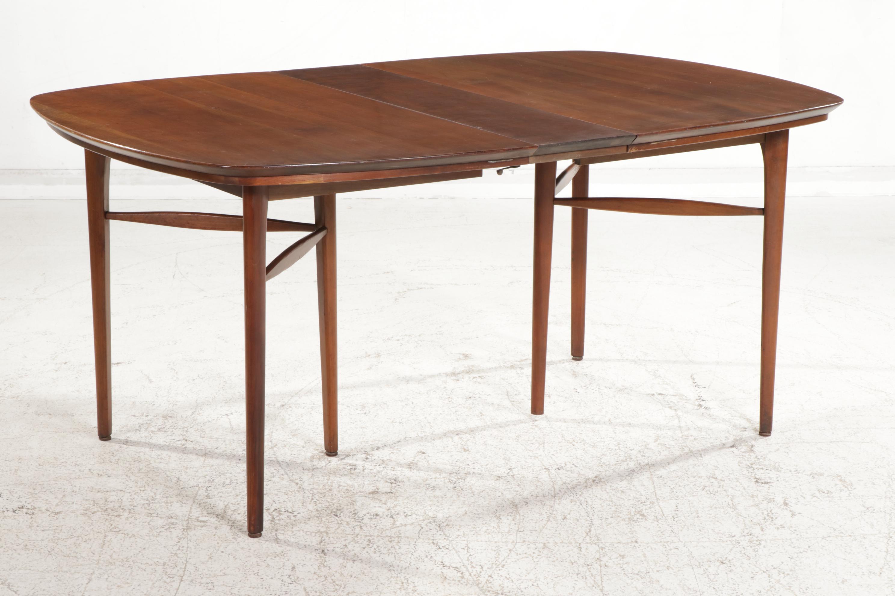 Statton Mid Century Modern Cherry Seven-Piece Dining Set