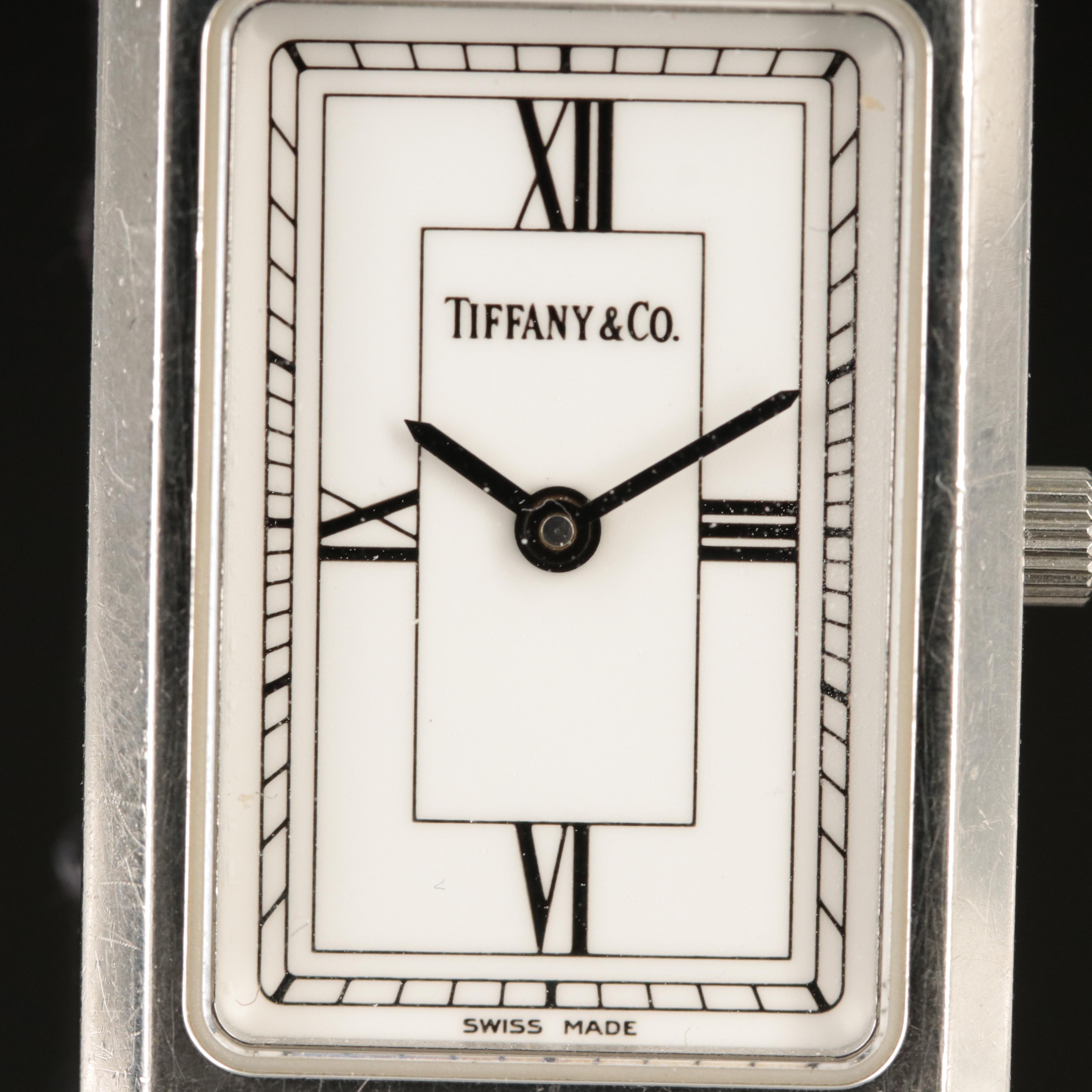 Tiffany & Co. Tank-Style Stainless Steel Watch