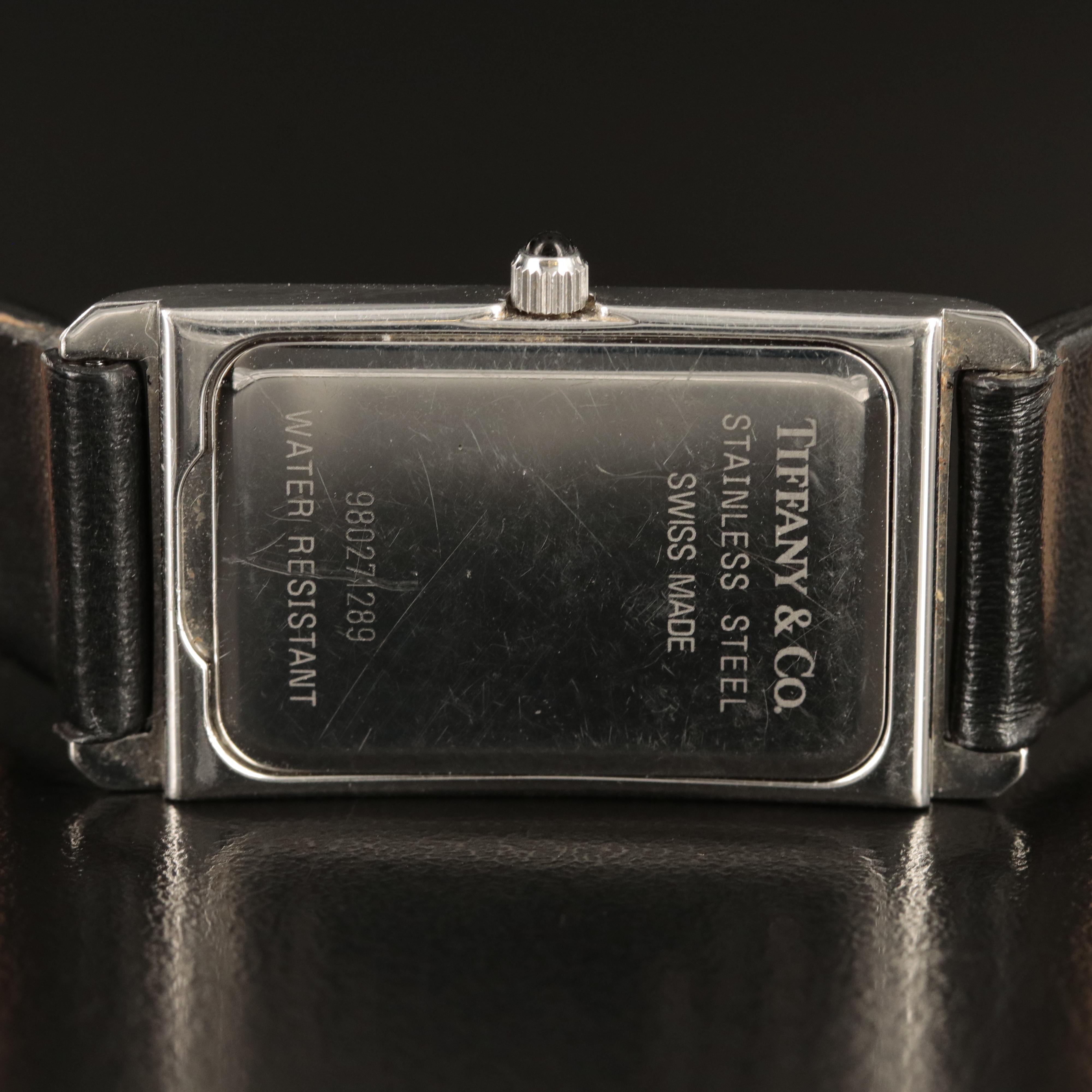 Tiffany & Co. Tank-Style Stainless Steel Watch