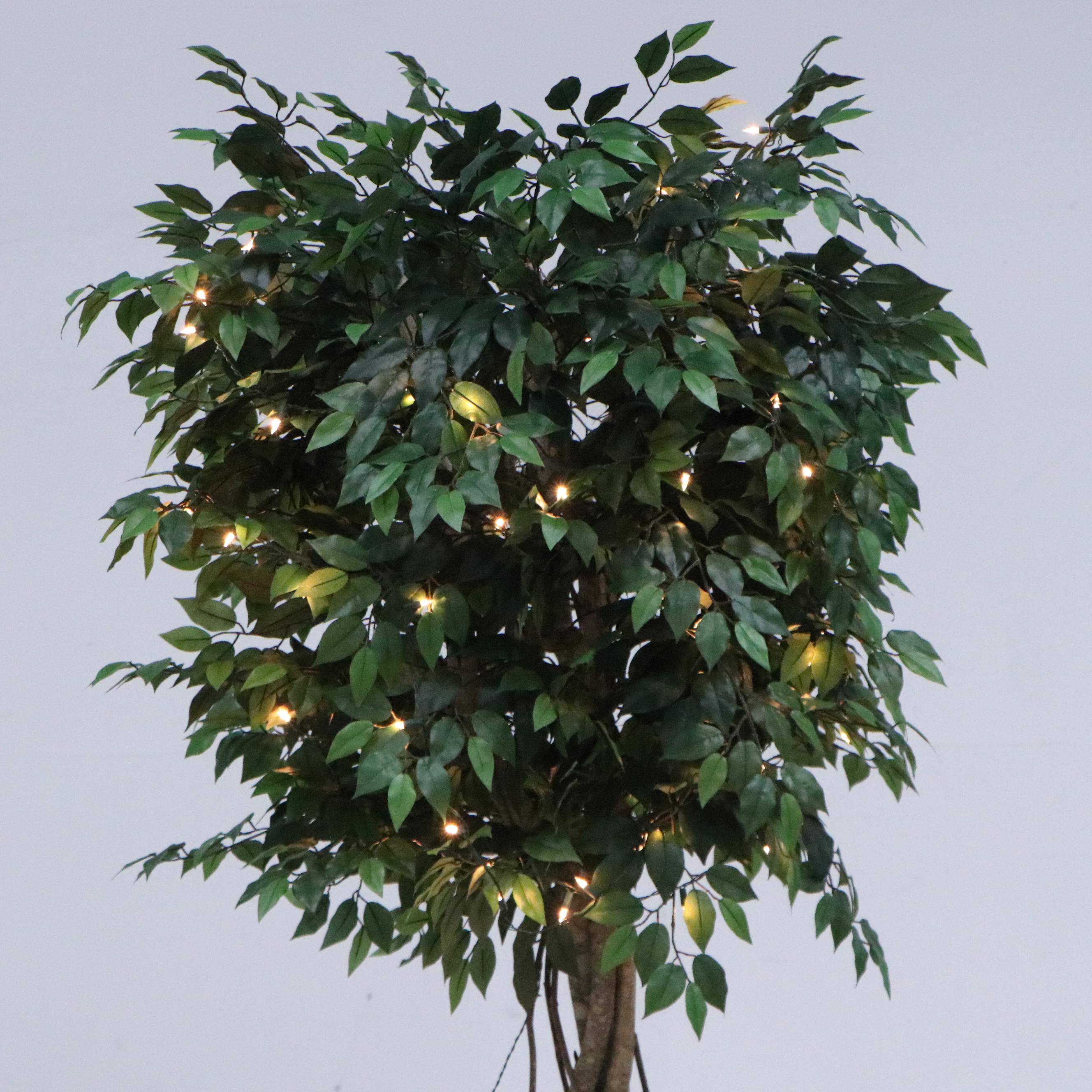 Artificial 7' Pre-Lit Ficus Tree