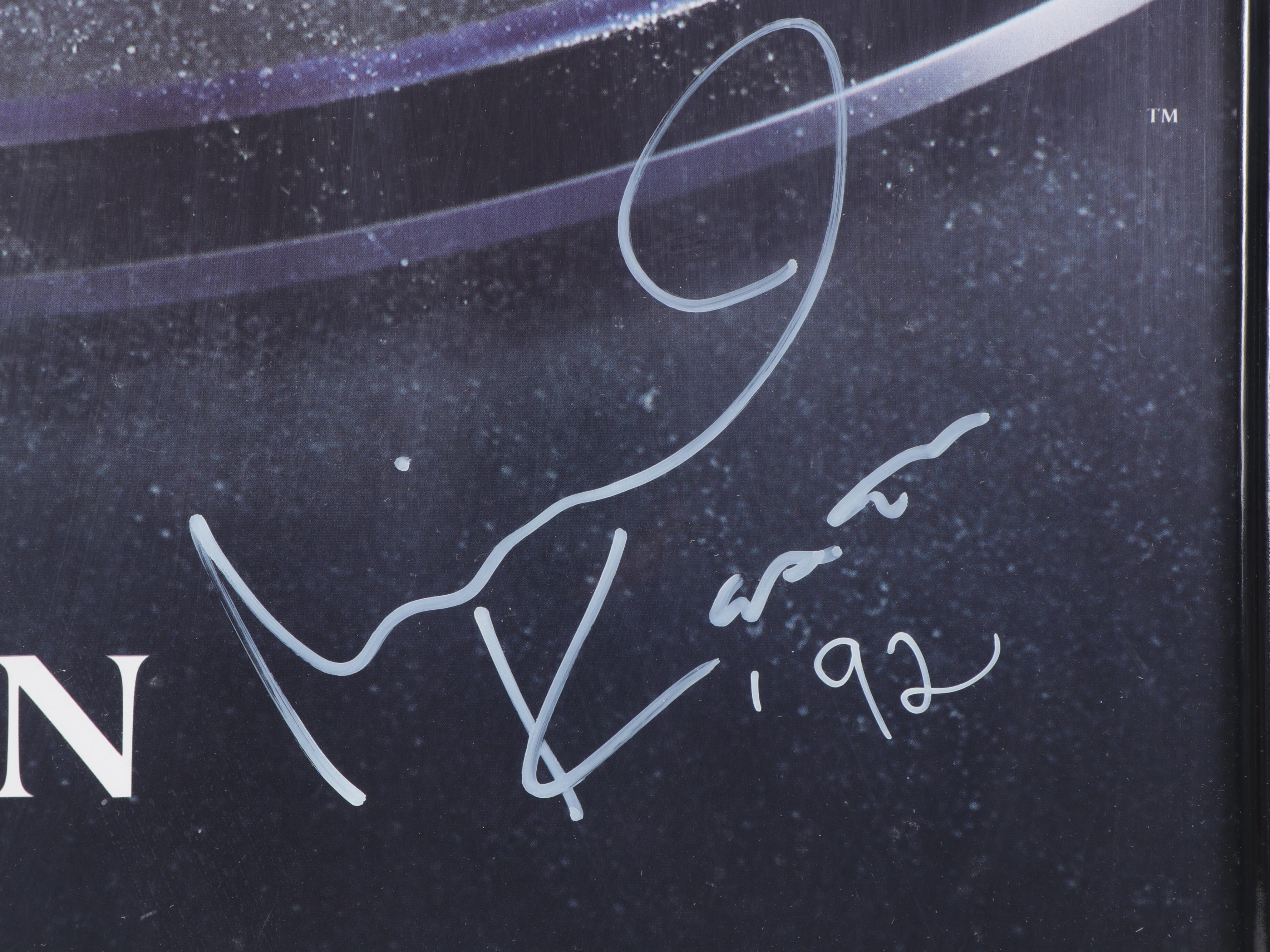 Michael Keaton Signed "Batman Returns" Framed Movie Poster, 1992