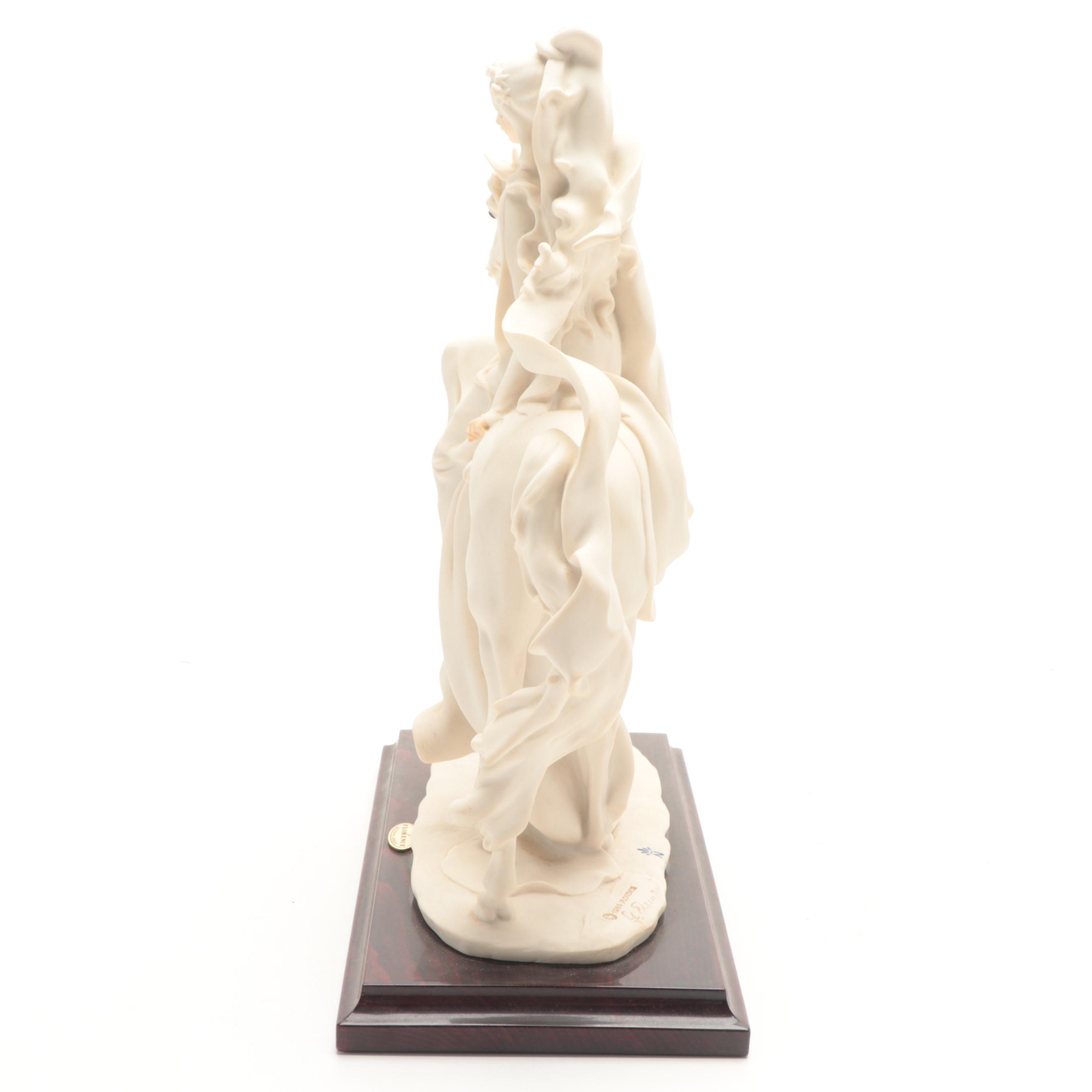 Giuseppe Armani "Lady Riding Horse" Resin Figurine on Base