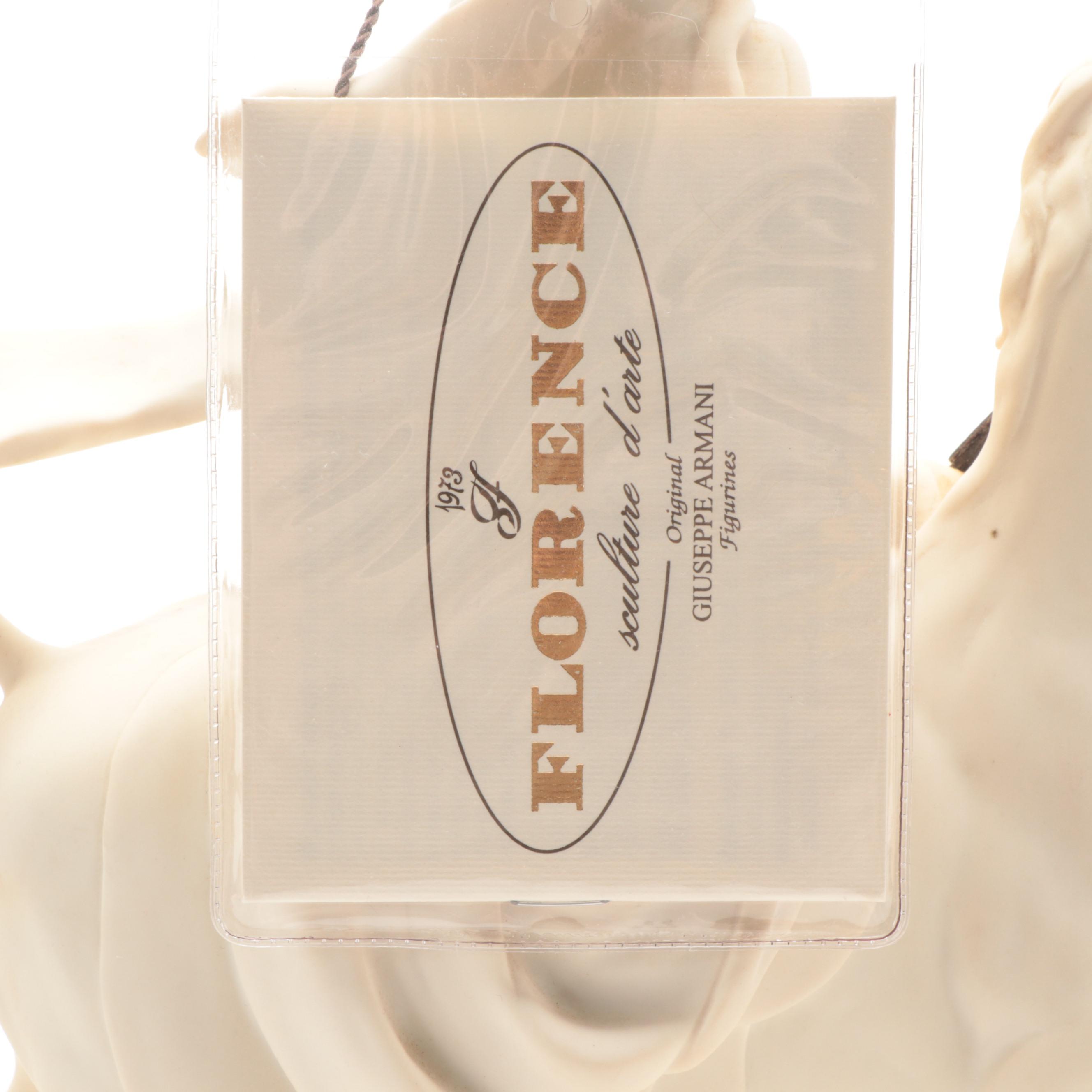 Giuseppe Armani "Lady Riding Horse" Resin Figurine on Base
