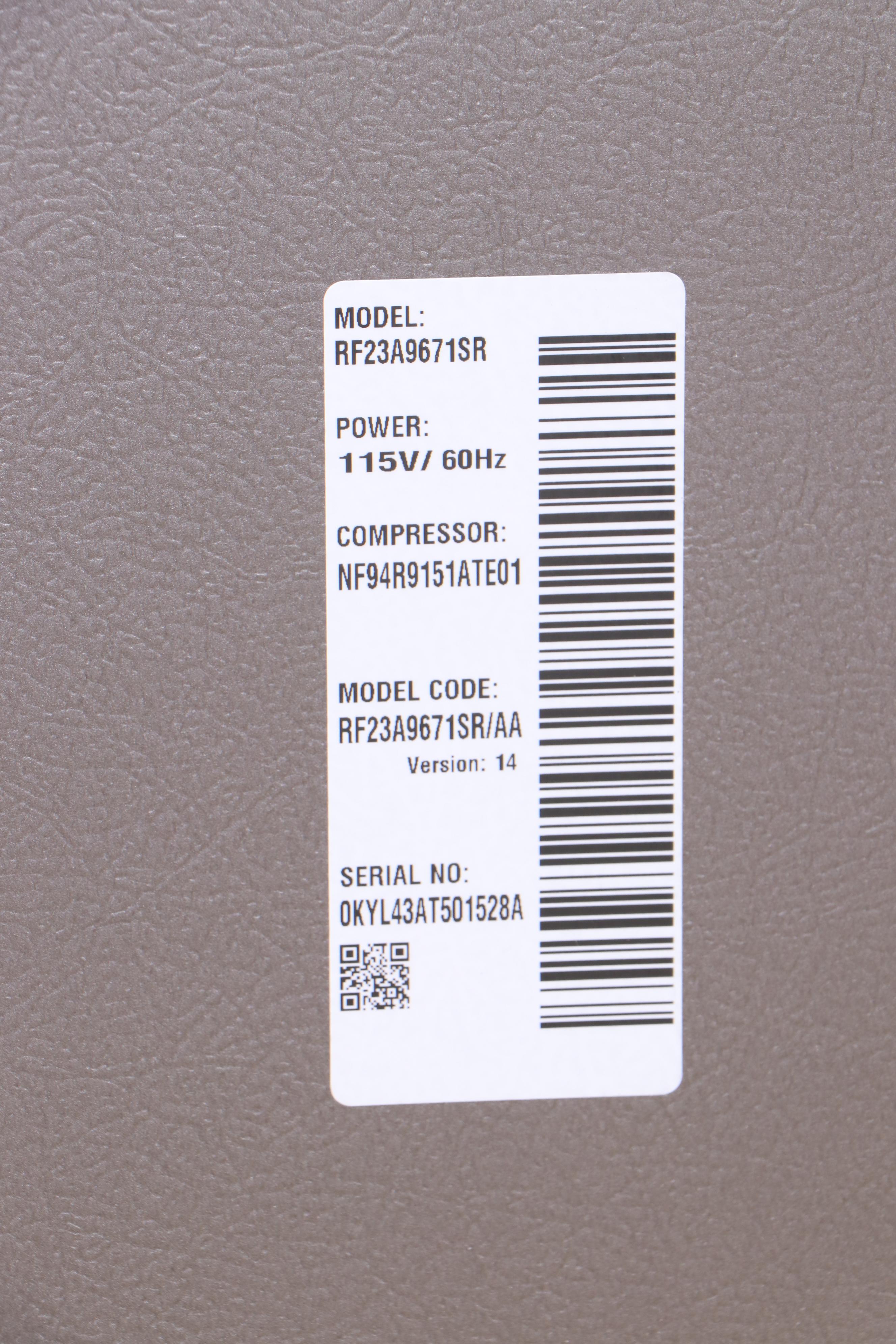 Samsung 23 Cu. Ft. Stainless Steel Smart Counter Depth Four-Door Refrigerator