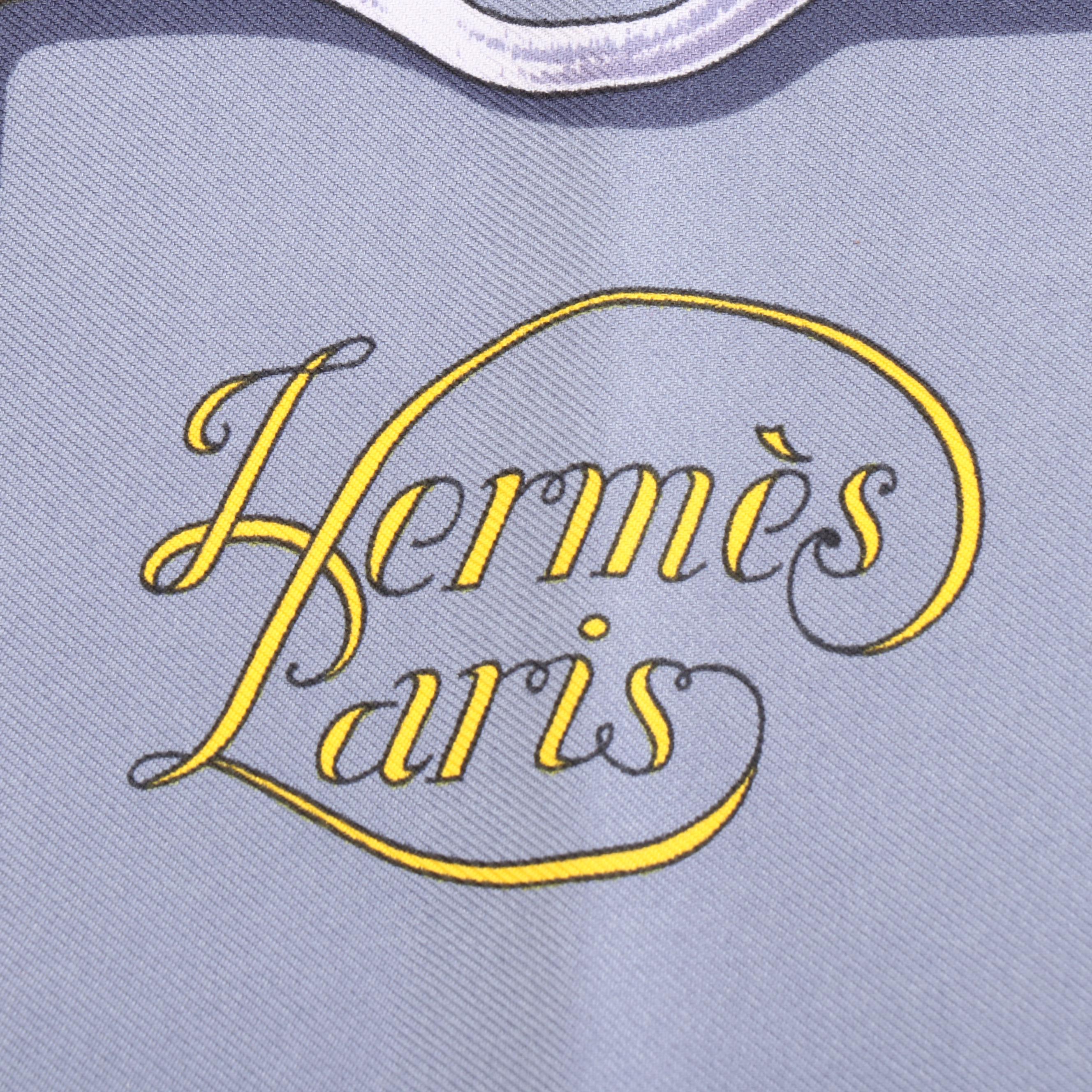 Hermès "Grand Manège" Silk Twill Scarf 90