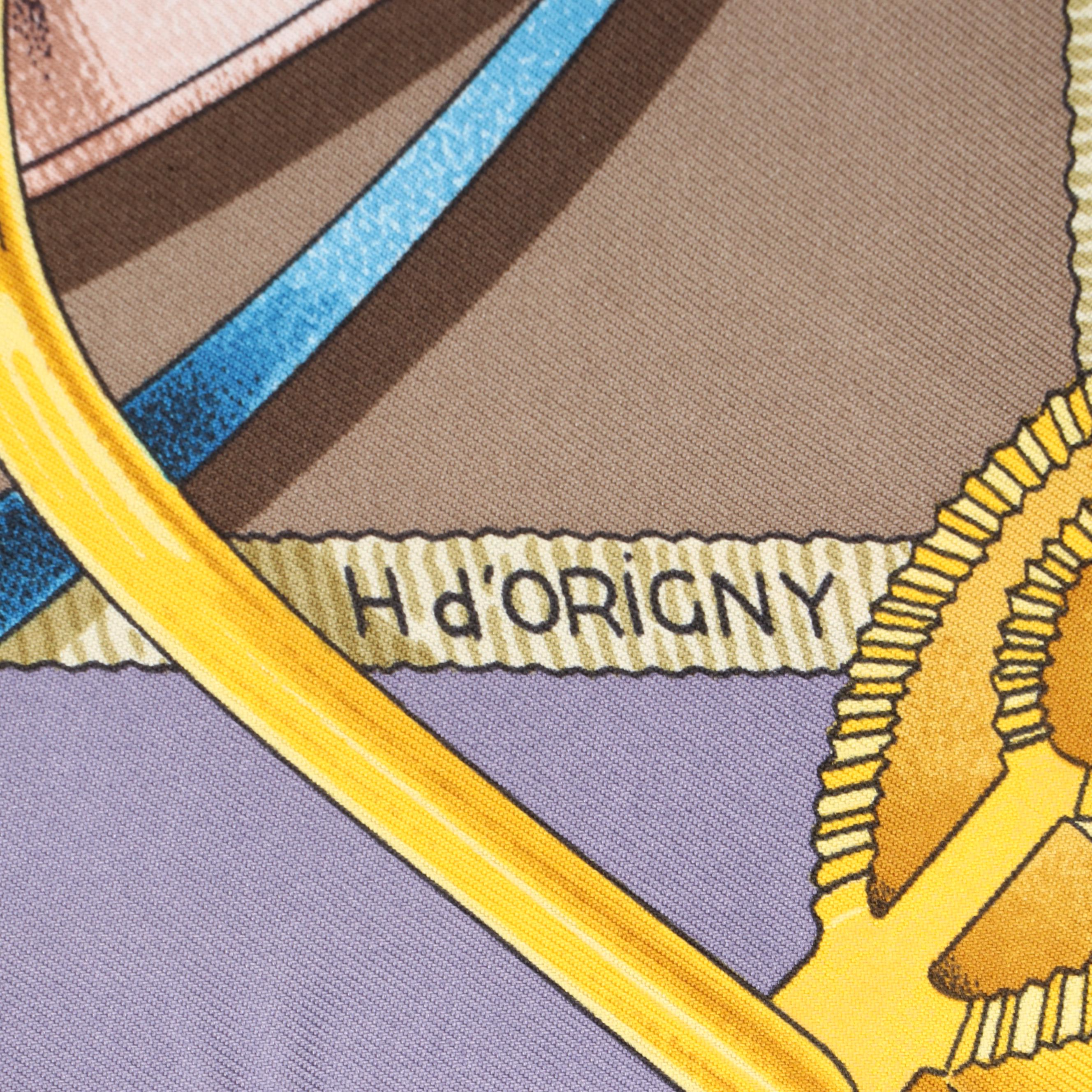 Hermès "Grand Manège" Silk Twill Scarf 90