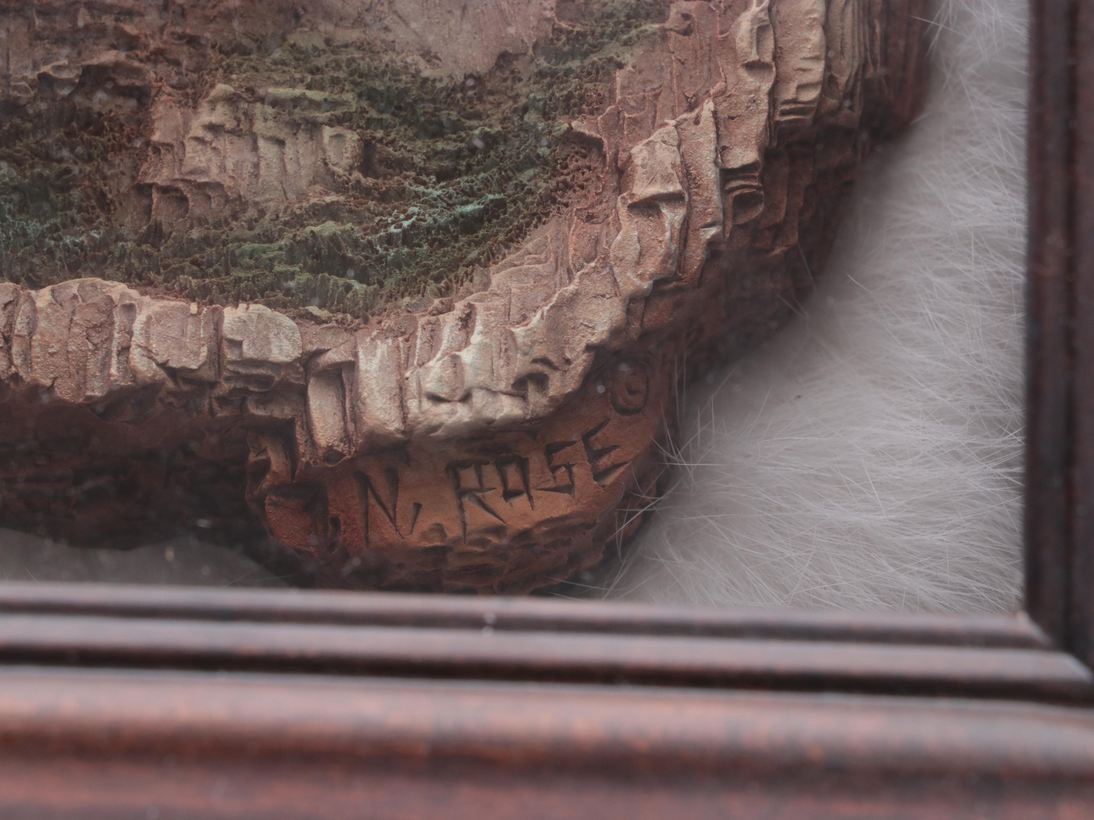 Neil J. Rose Resin Relief Sculptures of Man and Horses
