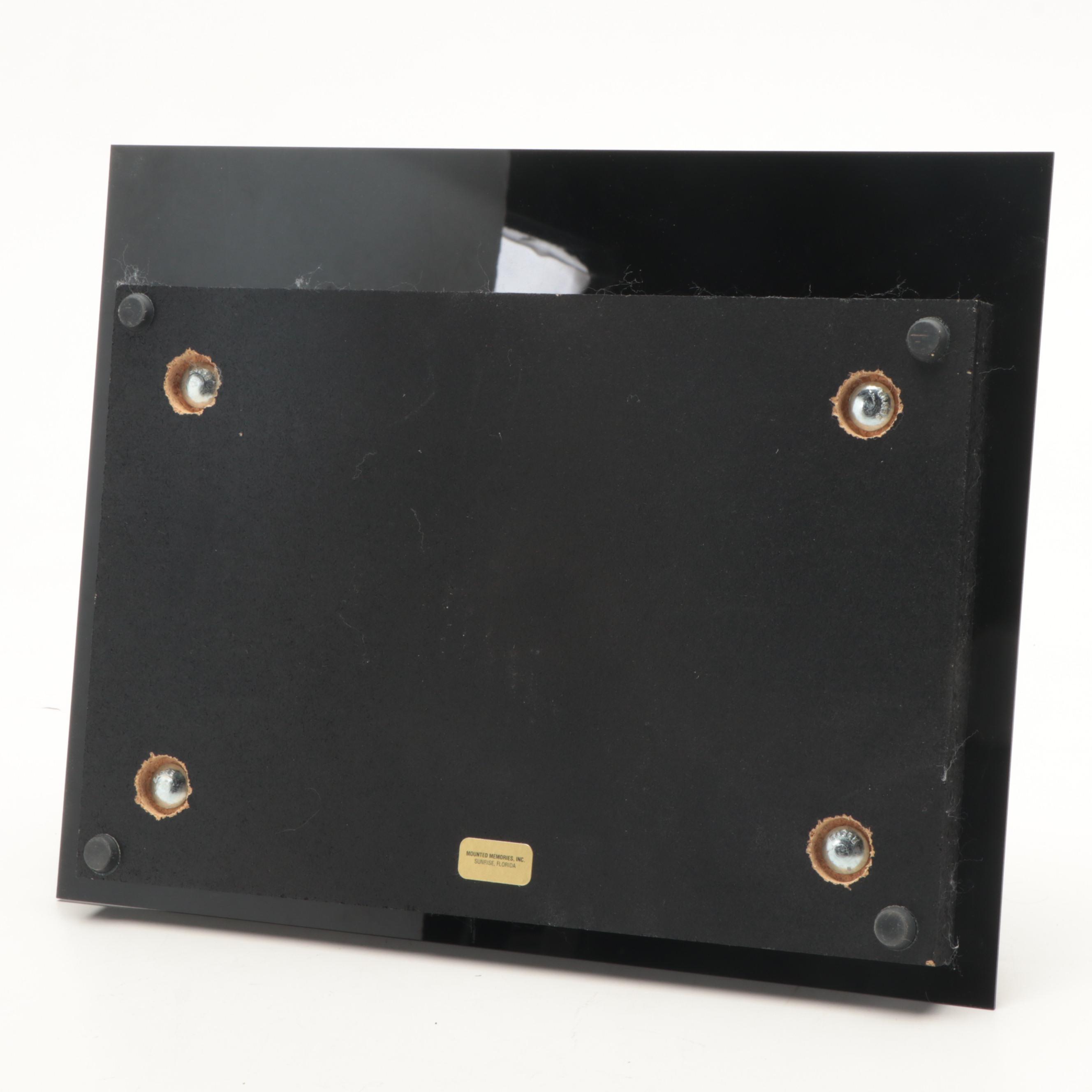 Chicago Bears Gale Sayers #40 Signed Wilson Football in Display Case