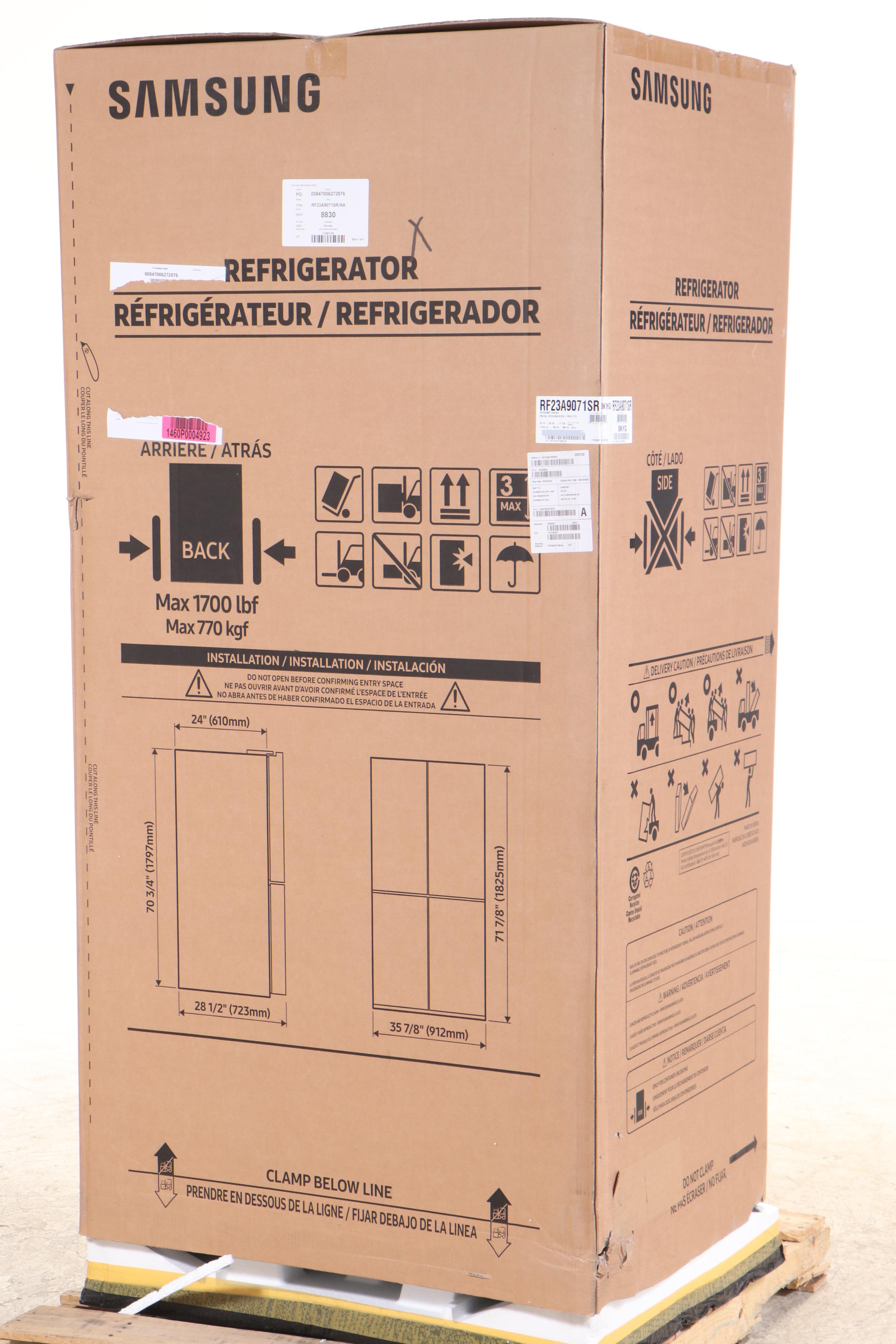 Samsung 23 Cu. Ft. Stainless Steel Smart Counter Depth Four-Door Refrigerator