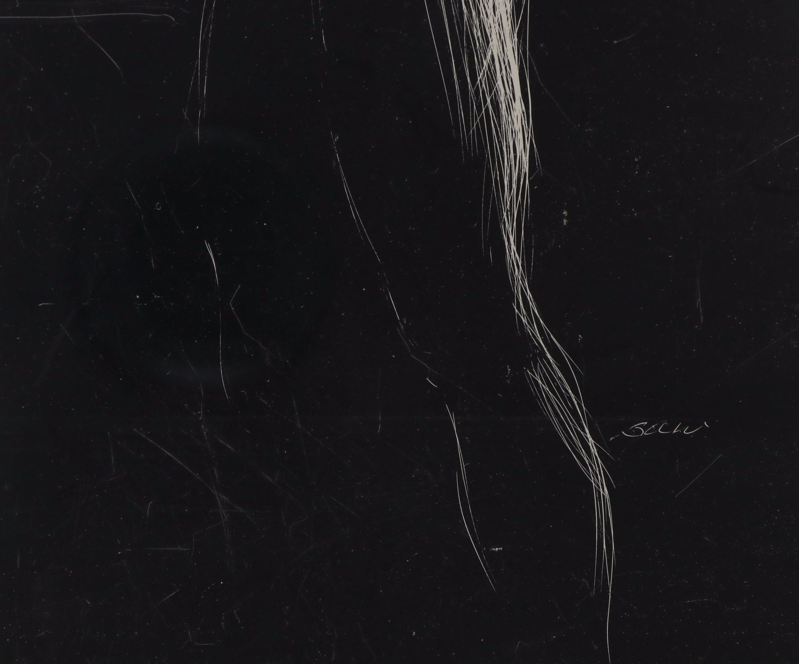 Bernyce Alpert Winick Scratch Board Figure Drawing "Jeunesse"