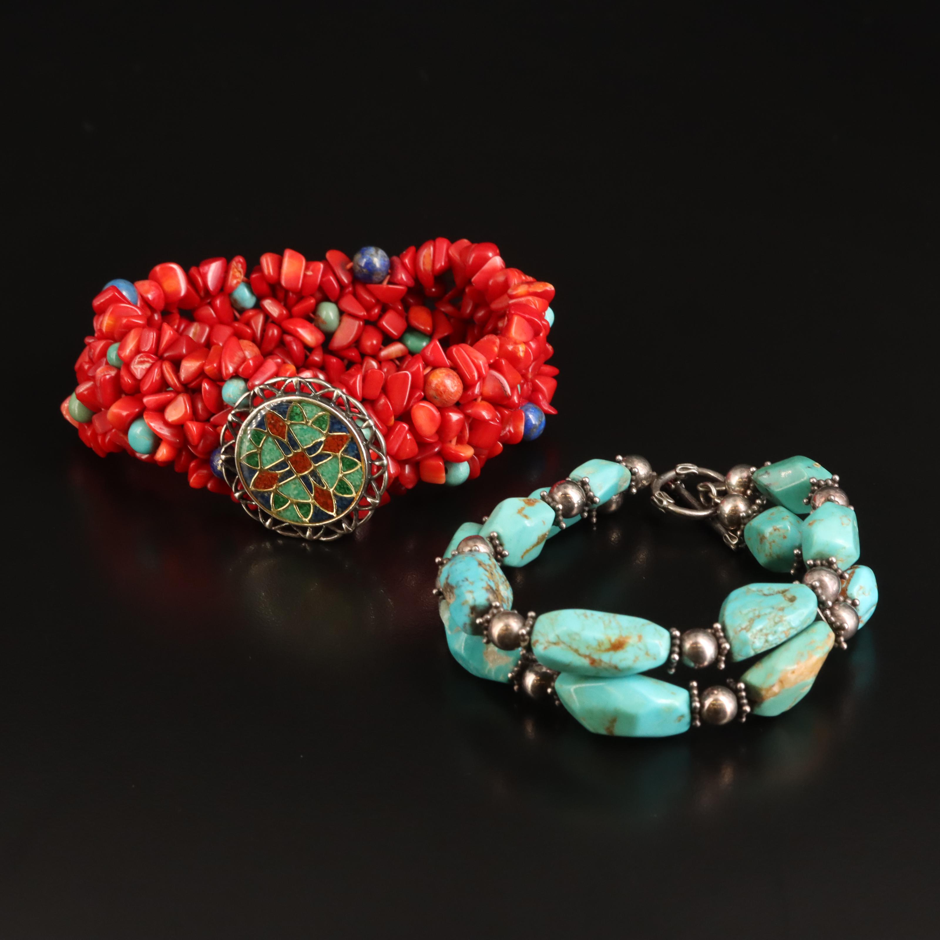 Southwestern Sterling Bracelets Including Relios