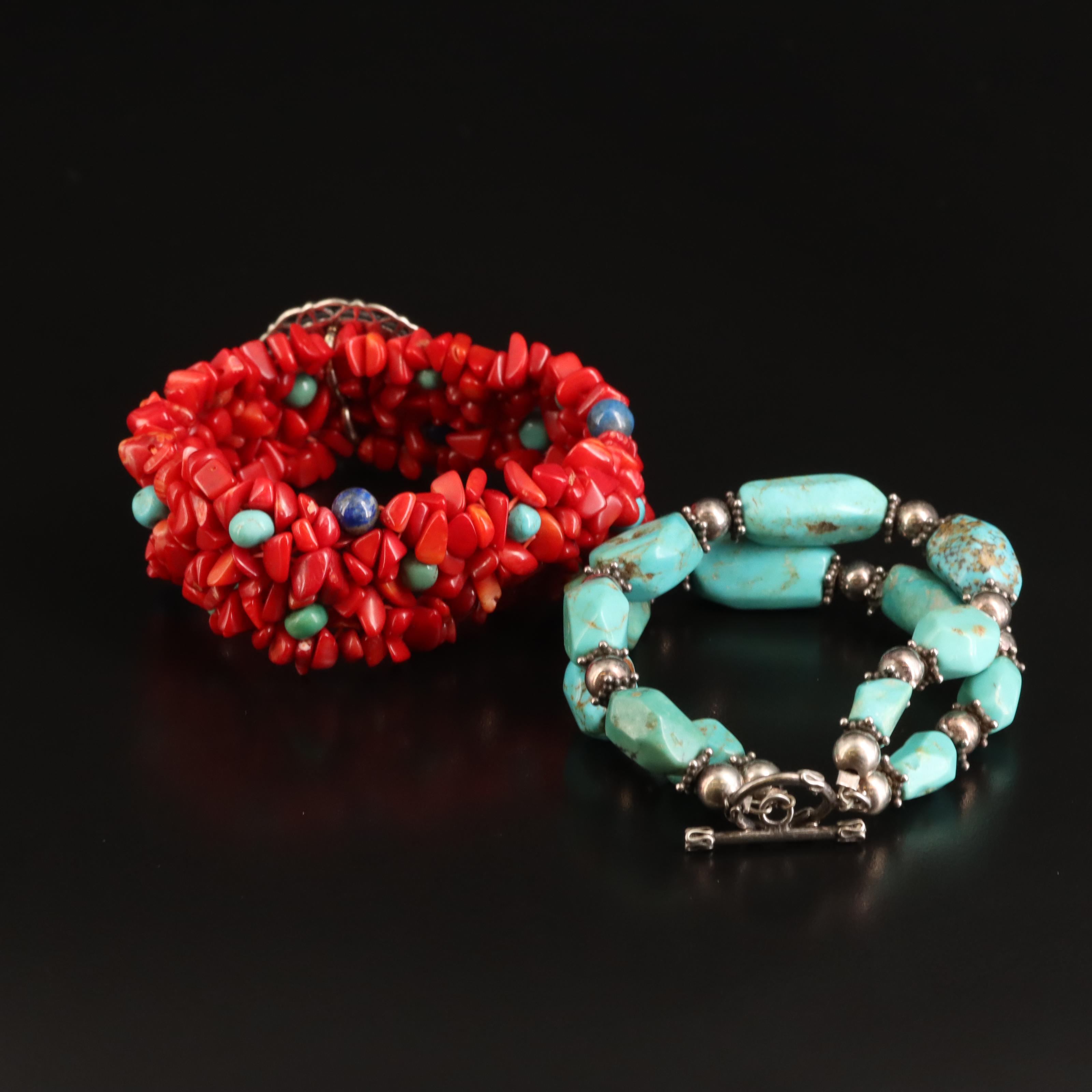 Southwestern Sterling Bracelets Including Relios