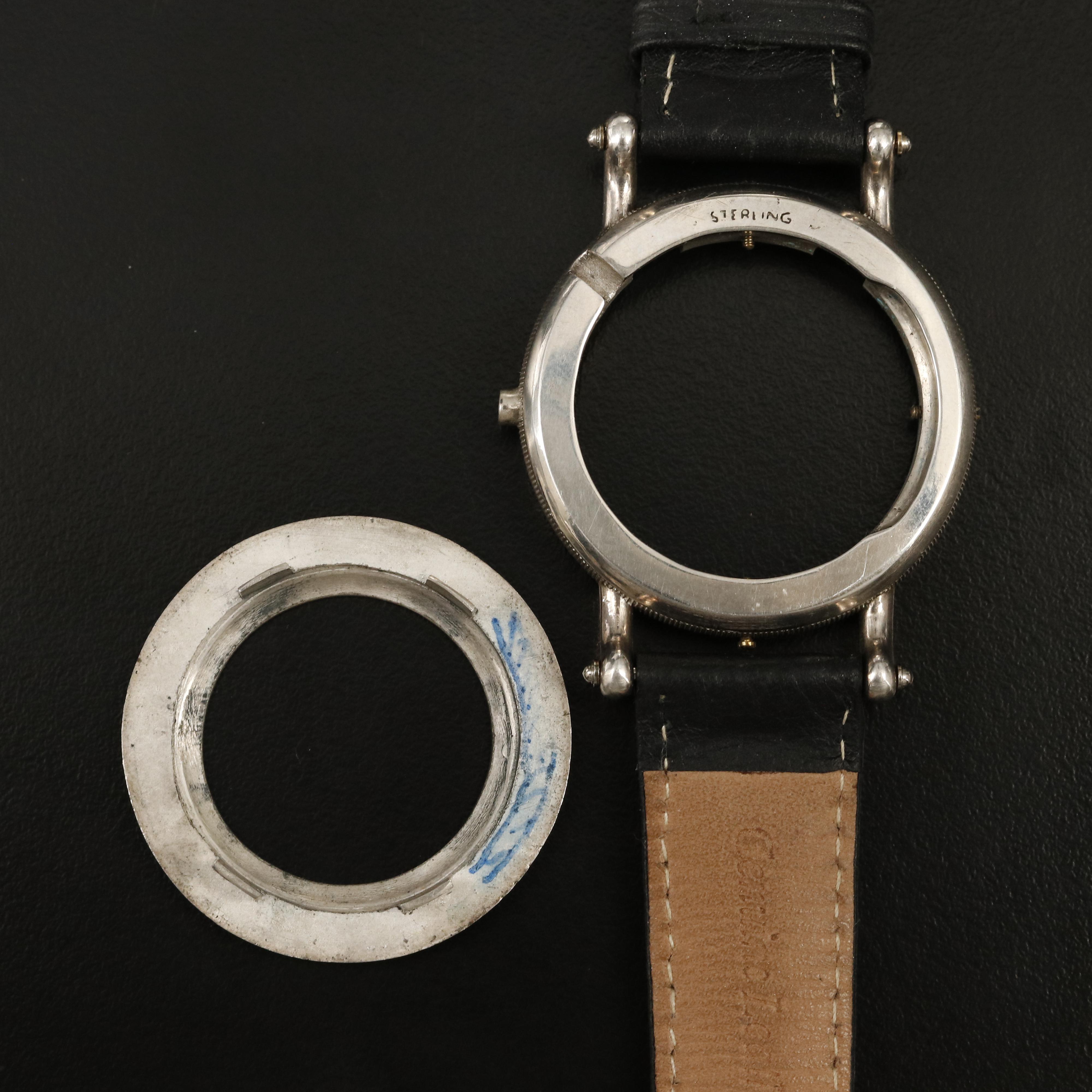 Vintage Rolex Rebberg Sterling Silver Customized Watch