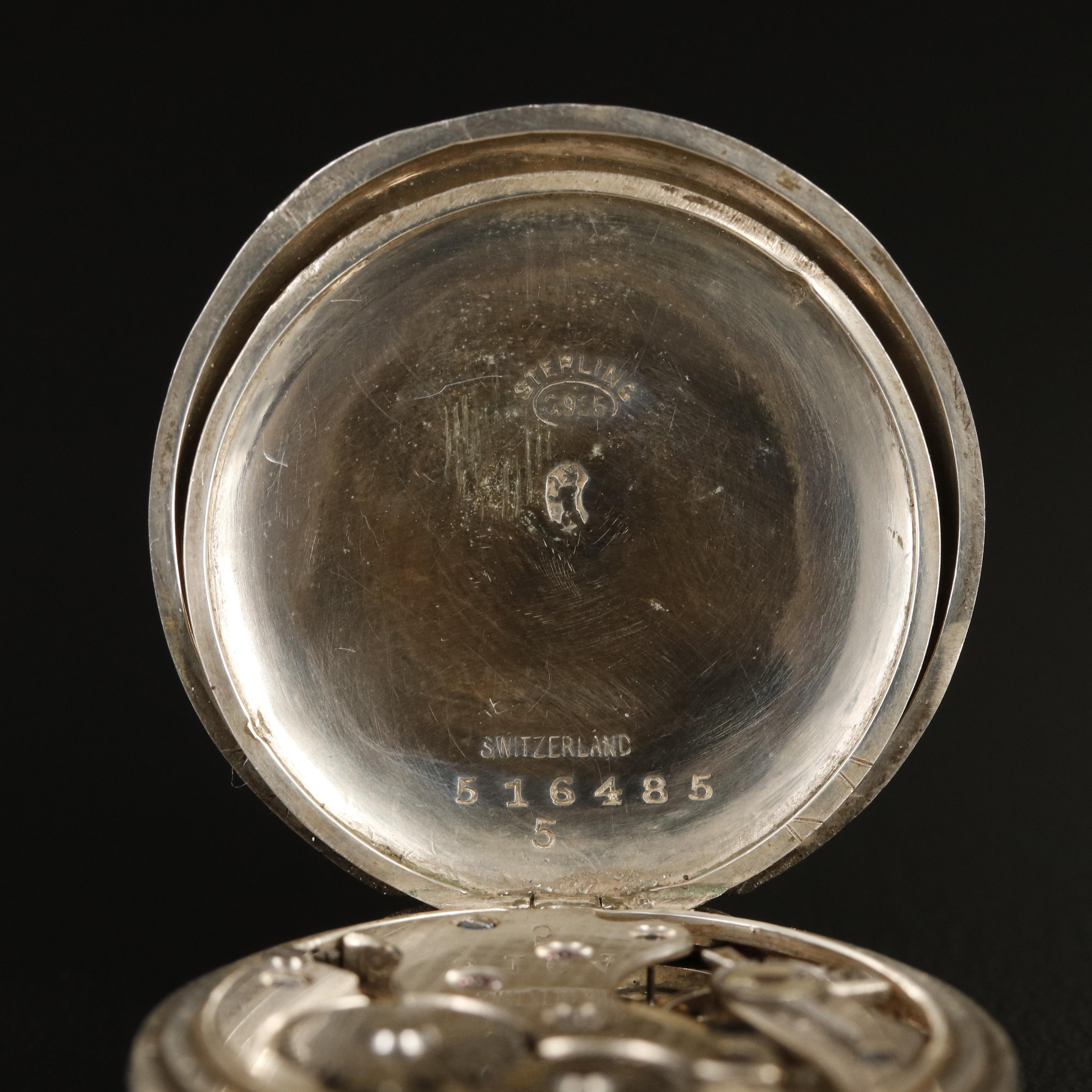 Vintage Rolex Rebberg Sterling Silver Customized Watch