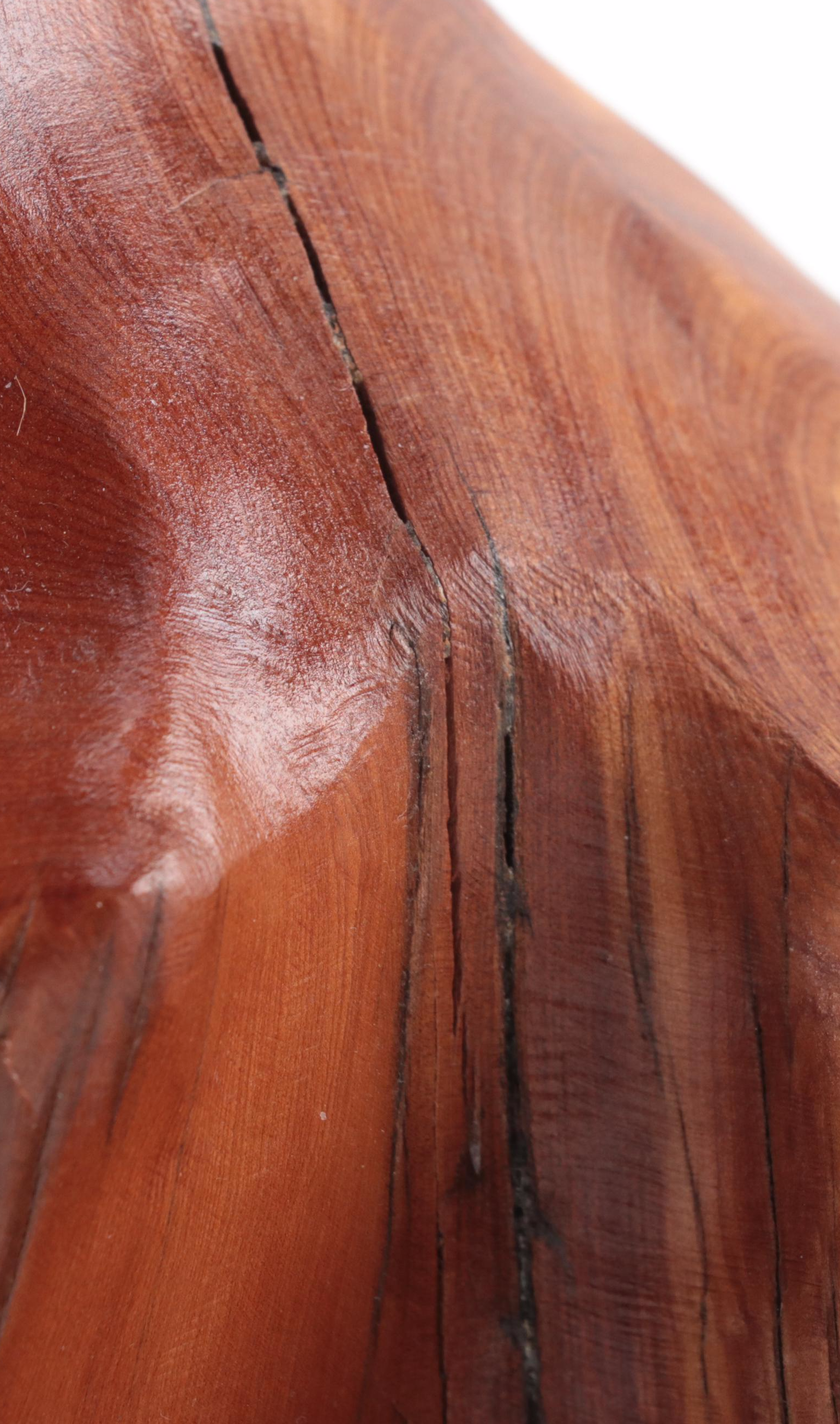 Stu Martin "Red Horse" Carved Wood Sculpture, 2003