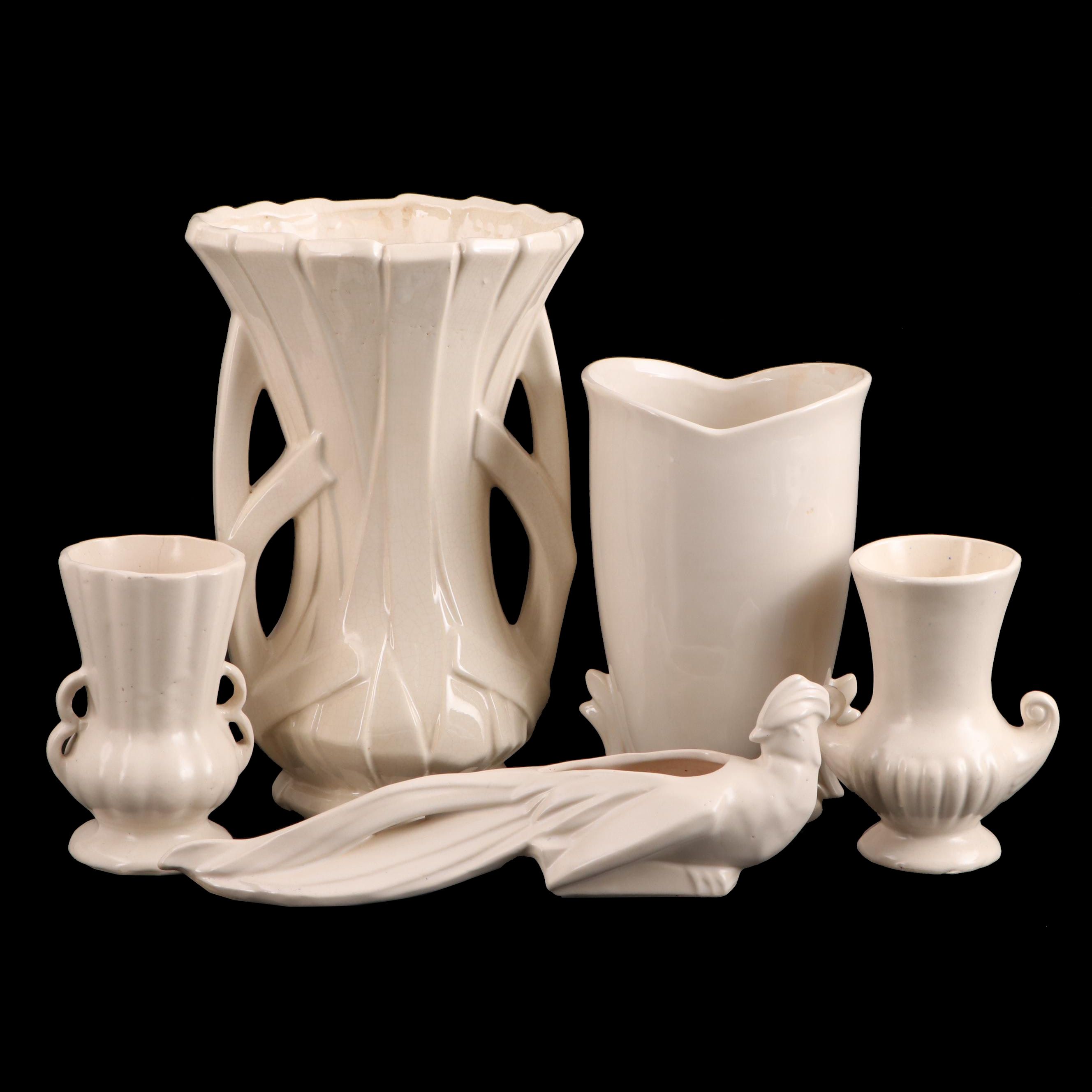 McCoy and Other American Art Pottery Vases and Planters, Mid-20th Century