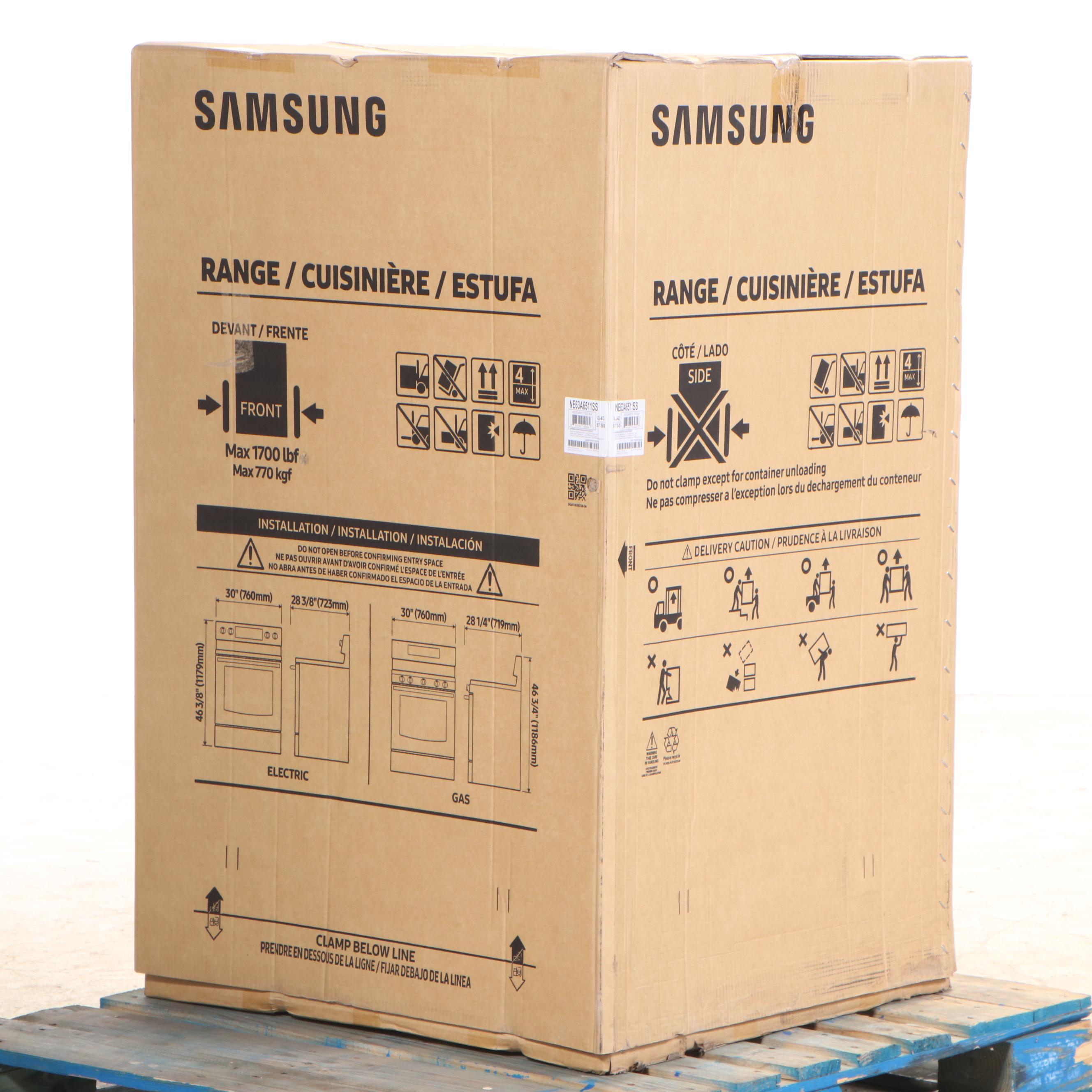 Samsung 6.3 Cu. Ft. Stainless Steel Smart Freestanding Electric Range